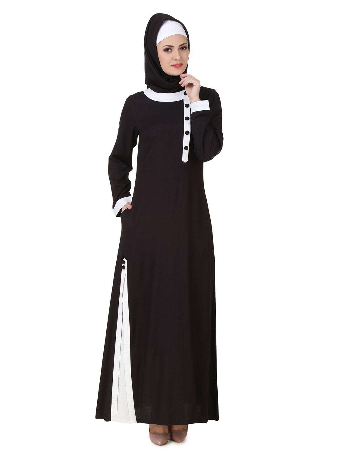 Jaza Rayon Black Abaya - Modest Islamic Dress for Women - Perfect for Prayer, Mosque, and Everyday Wear