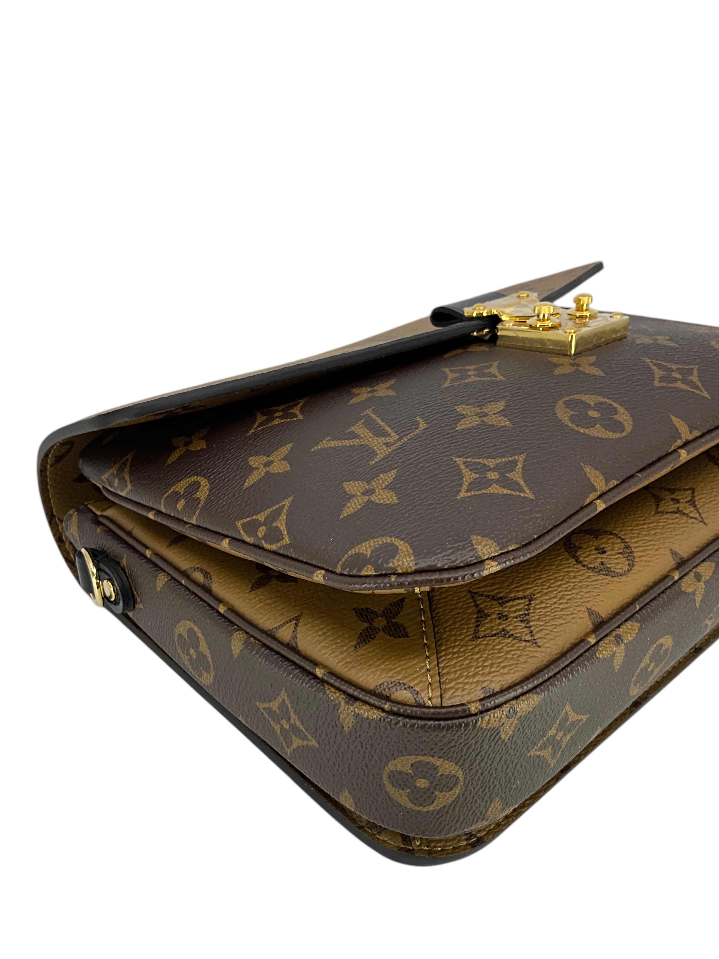 Authentic Louis Vuitton Reverse Monogram Pochette Metis Crossbody Bag - New Luxury Handbag for Women, Perfect for Work, Travel & Everyday Use