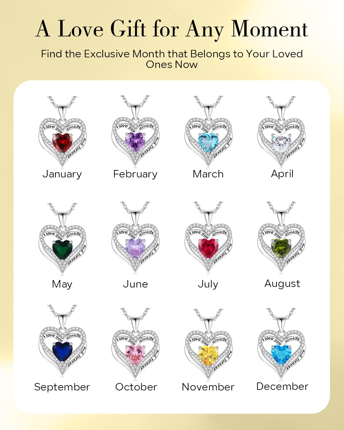 925 Sterling Silver Heart Necklace for Women - Rose Gold Plated Romantic Gift for Wife, Mom, Girlfriend, Daughter - Perfect for Valentine's Day, Mother's Day, Anniversary & Birthday - Elegant Everyday Jewelry & Special Occasion Gift