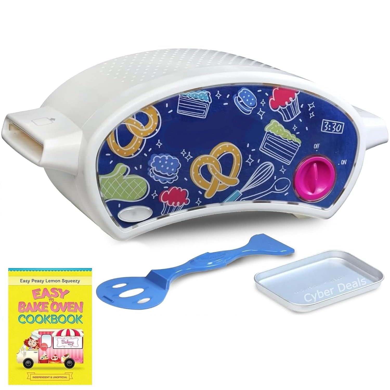 Kids Baking Set with Oven, Pan, Spatula & Cookbook - Easy to Use Baking Kit for Children | Perfect for Birthday Gifts & Family Baking Activities