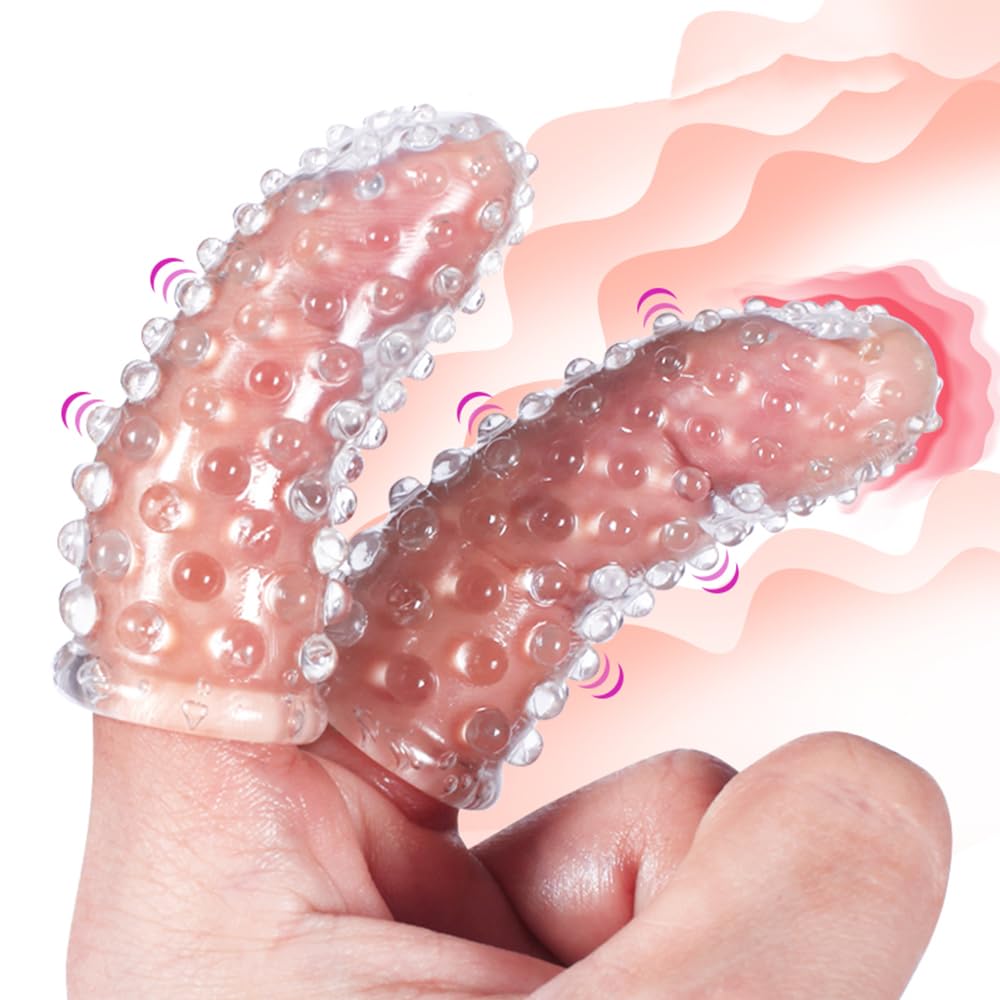 Premium Silicone Finger Sleeves - G-Spot & Clitoral Stimulator for Women | Soft, Flexible Sex Toy for Vaginal & Anal Play | Couples & Solo Use | Transparent Design | Perfect for Sensual Massage & Intimate Exploration