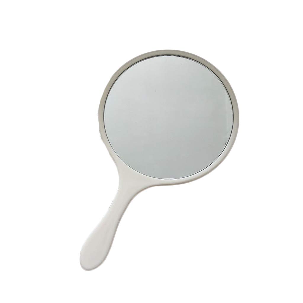 Round Handle Makeup Mirror - 16cm High Definition Portable Mirror for Travel, Bathroom & Vanity | Bright Lighted Mirror with Multifunction Design - Perfect for Makeup, Grooming & Home Decor