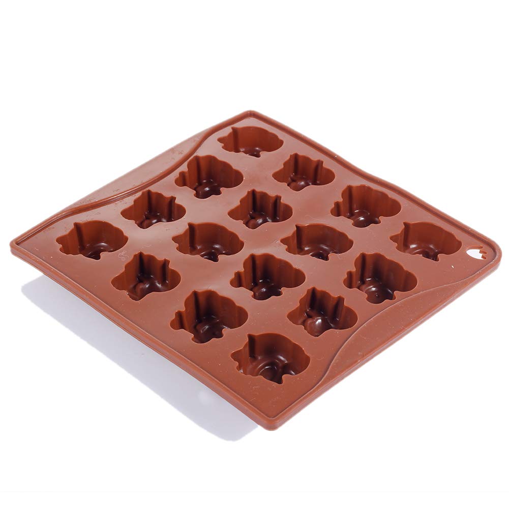Yunko 16 Cavity Elephant Silicone Chocolate Mold - Reusable Ice Cube Tray for Baking, Candy Making & DIY Crafts - Perfect for Birthday Parties, Baby Showers & Holiday Treats