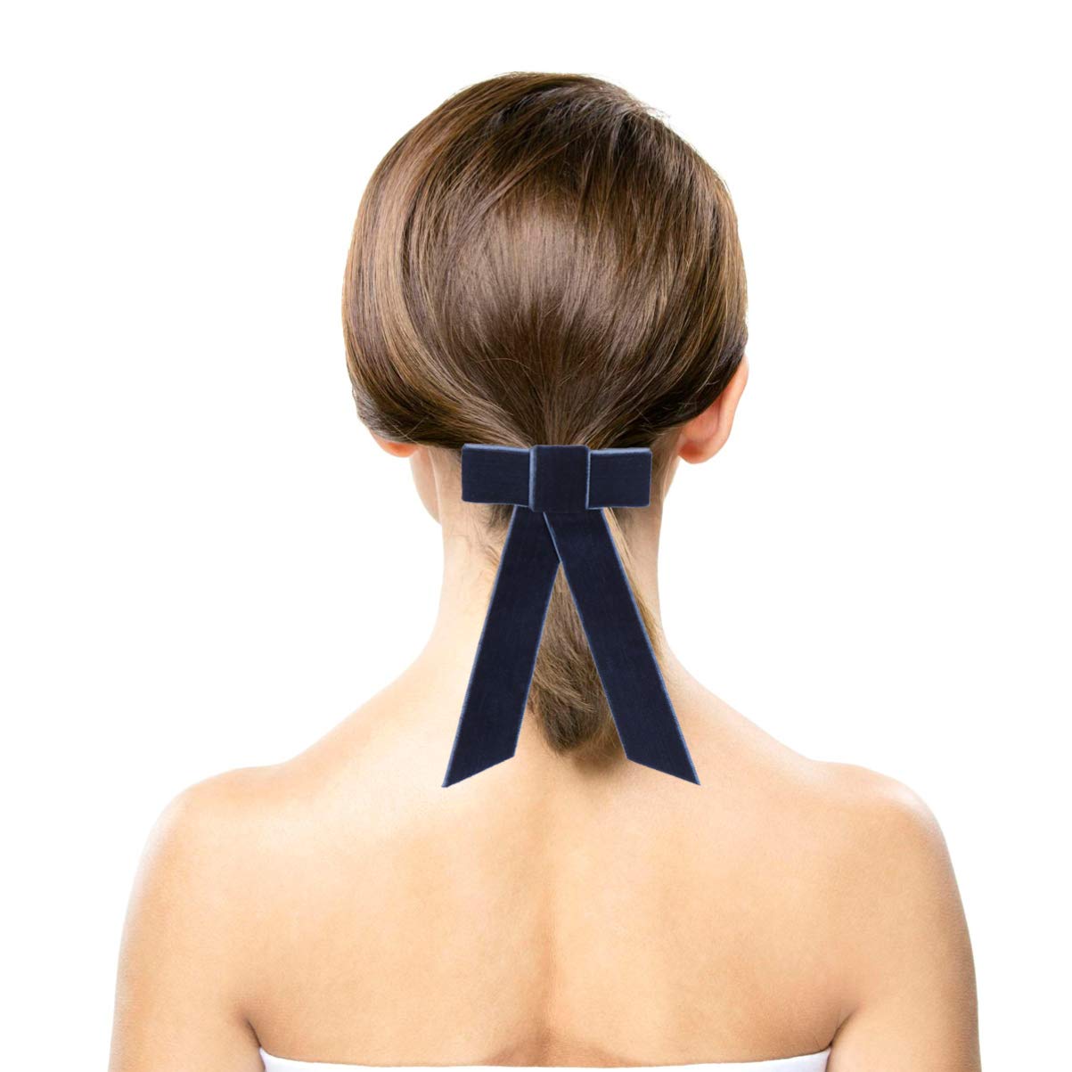 Lurrose Large Hair Bow Clips for Women & Girls - Blue French Barrettes, Spring Hairpins & Bowknot Headdress | Perfect for Weddings, Parties, School & Daily Fashion Accessories