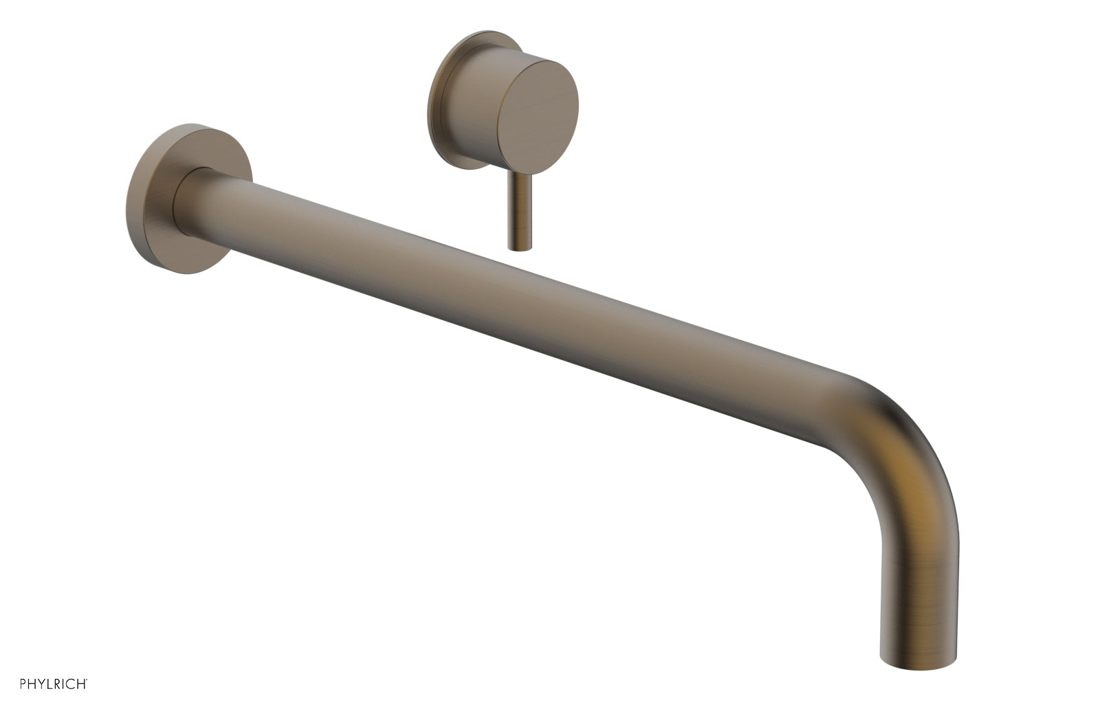 Basic II 14 Single Handle Wall Mount Lavatory Faucet Set with Lever Handle - 230 15 14 - Perfect for Bathroom Sink, Powder Room, and Guest Bath Installation
