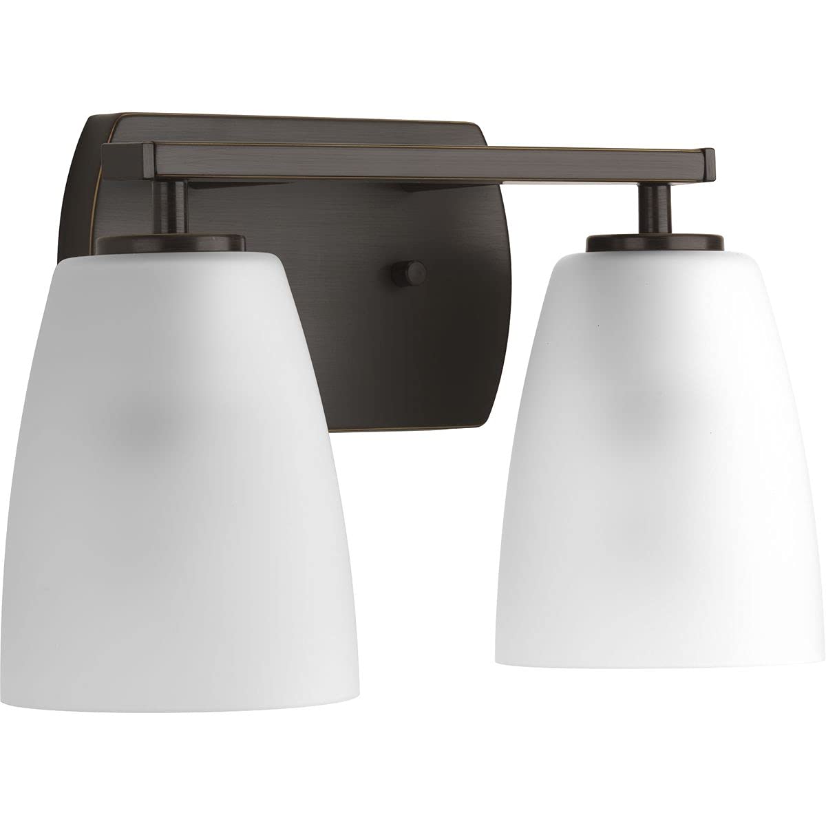 Progress Lighting P300132-020 Leap Bath & Vanity Light Fixture in Bronze Finish - Perfect for Bathroom Vanity, Powder Room, and Dressing Area Lighting