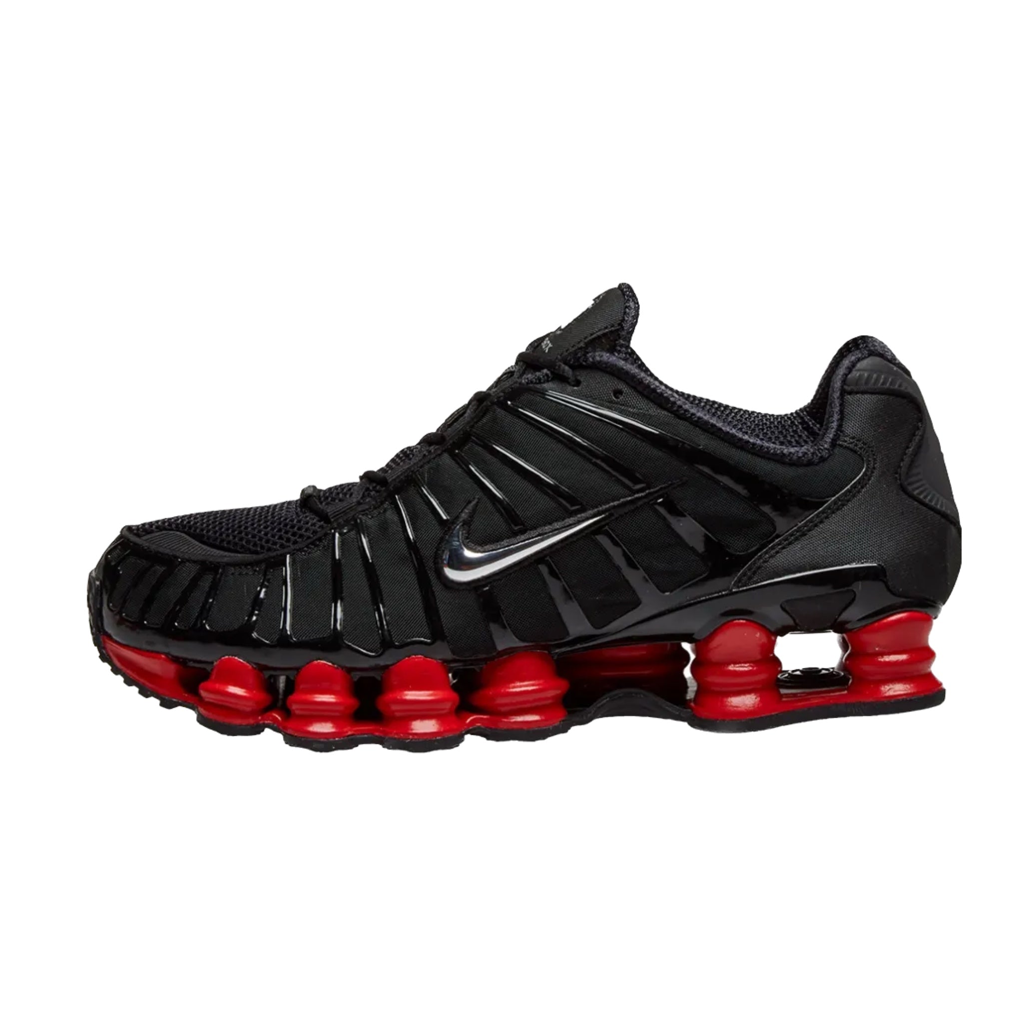 Nike Shox TL Skepta Sneakers - Black, Metallic Silver & University Red Colorway | Men's Running Shoes for Gym, Training & Casual Wear