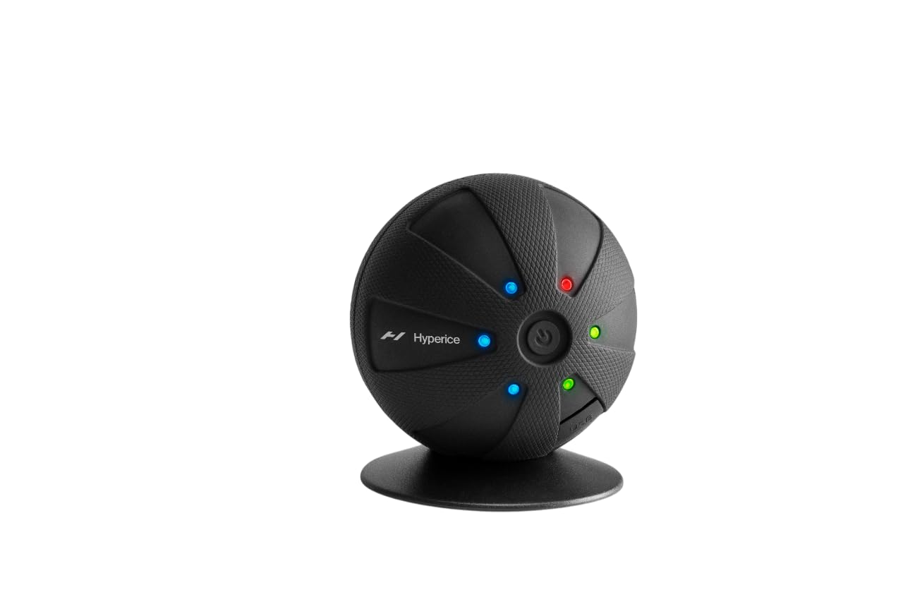 Hyperice Hypersphere Go - Vibrating Massage Ball for Muscle Recovery & Pain Relief - Portable Myofascial Release Tool for Athletes, Gym & Home Use - FSA/HSA Eligible - Perfect for Post-Workout Recovery & Travel