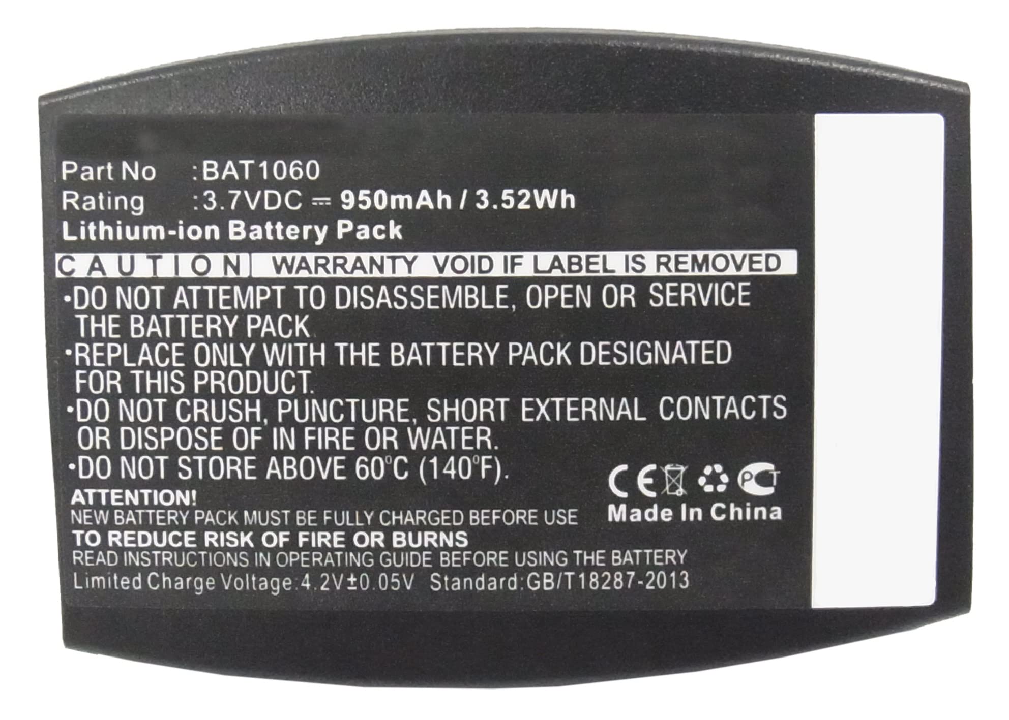 Synergy Digital Wireless Headset Battery - 3.7V 950mAh Li-ion Replacement for 3M T-1 & XT-1 Drive-Thru Headsets | Ultra High Capacity | Perfect for Fast Food, Drive-Thru, and Call Center Use