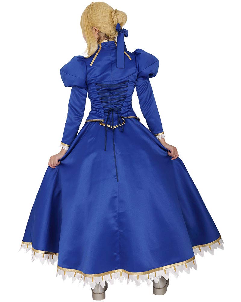 Saber Cosplay Costume for Women - Blue Anime Outfit Top & Skirt Set | Perfect for Halloween, Cosplay Events, Anime Conventions & Themed Parties