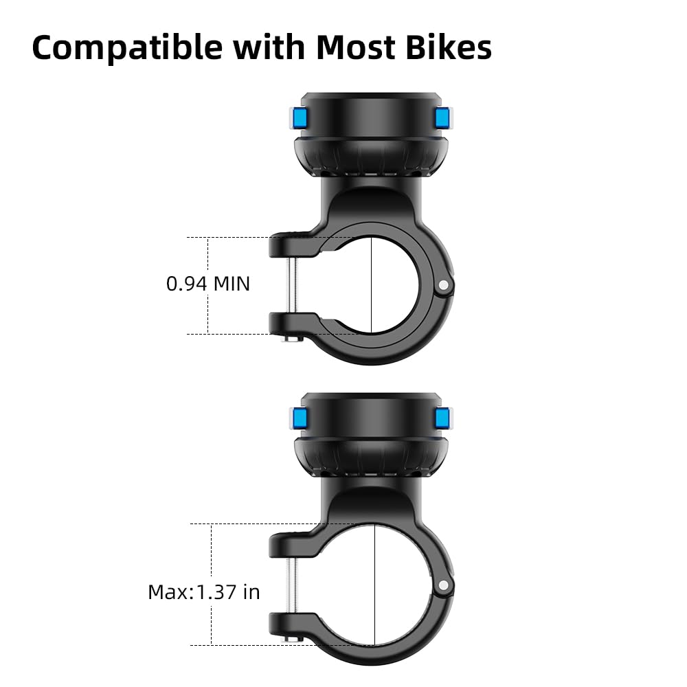 **Upgrade Bike Phone Mount - Magnetic Cell Phone Holder for Bicycle & Scooter Handlebar - Compatible with iPhone 16/15/14/13 Pro Max, Samsung Galaxy & More - Secure & Adjustable (Black & Blue) - Perfect for Cycling, Commuting & Outdoor Adventures**