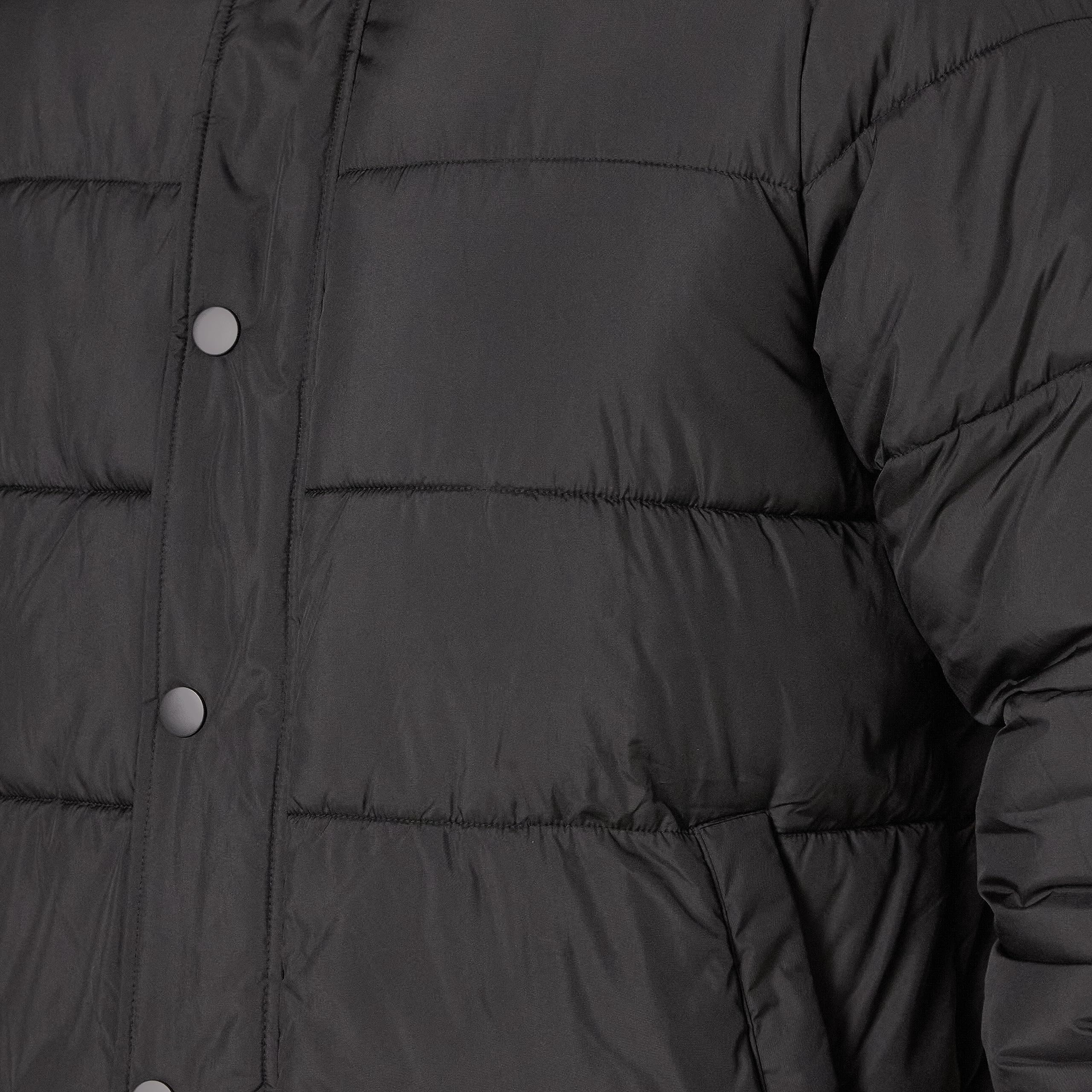 Amazon Essentials Men's Heavyweight Hooded Puffer Coat - Winter Jacket for Cold Weather, Water-Resistant, Warm Insulated Outerwear for Outdoor Activities, Hiking & Daily Commute