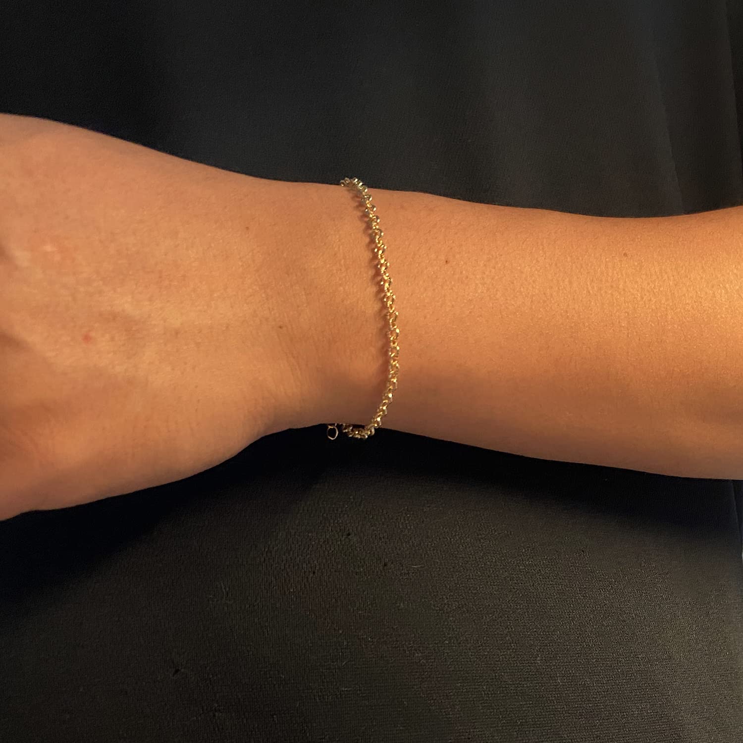Women's Dainty Gold Chain Bracelet - Simple Layered Beaded Turquoise Bracelet with Charm Crystal Bar, Heart, Karma & Triangle Pearl Bracelets | Elegant Stackable Jewelry for Everyday Wear, Gift Giving & Special Occasions