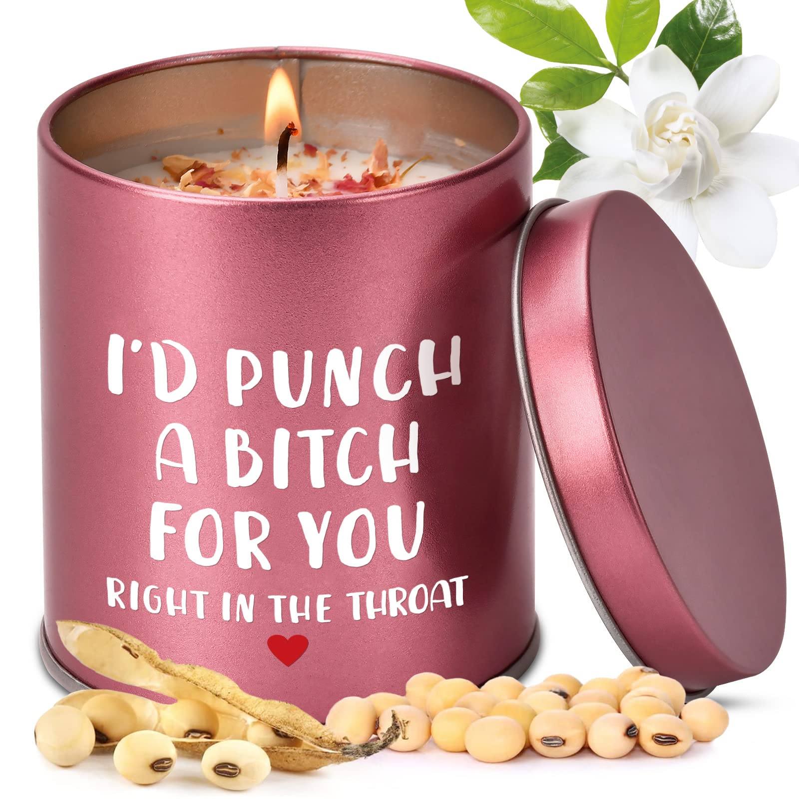 9oz Scented Candle Gift Set for Women - Funny Aromatherapy Candles for Mom, Wife, Girlfriend - Perfect for Mother's Day, Valentine's Day, Anniversary & Christmas Gifts - Home Decor & Relaxation (Pink)