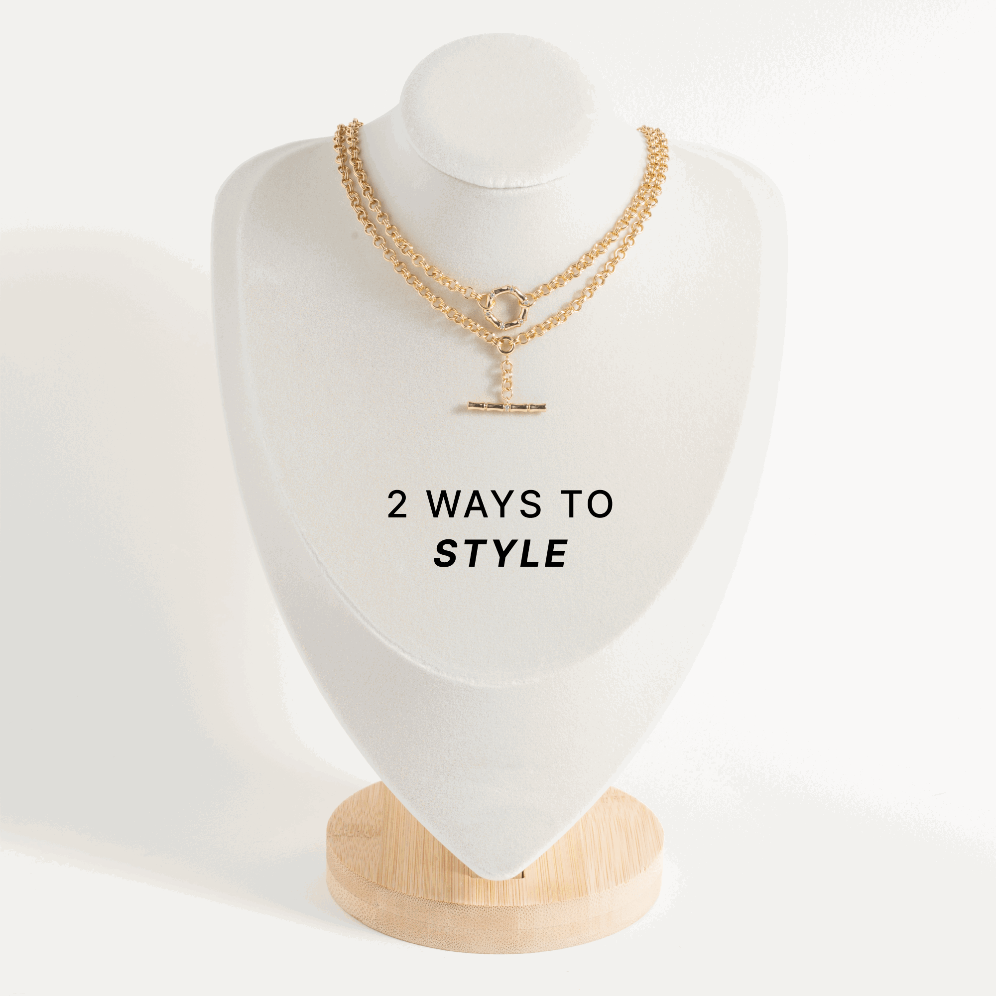 Eco-Friendly Bamboo Convertible Necklace & Bracelet Set - Adjustable & Stylish Jewelry for Women - Perfect for Everyday Wear, Gifts & Boho Fashion