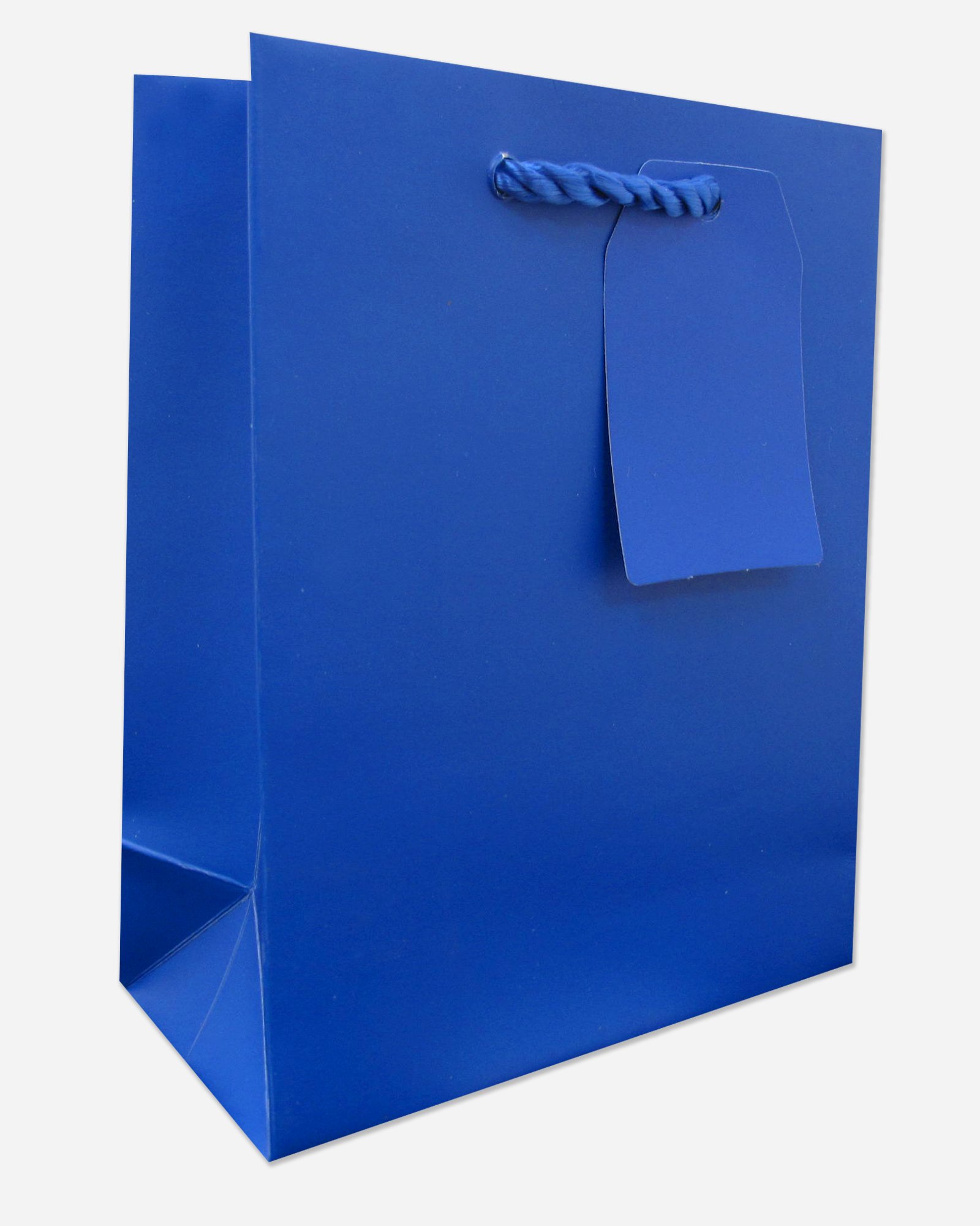 Jillson Roberts Bulk Small Gift Bags - 120 Count Royal Blue Matte Party Favor Bags (BST916) for Weddings, Baby Showers & Birthday Parties