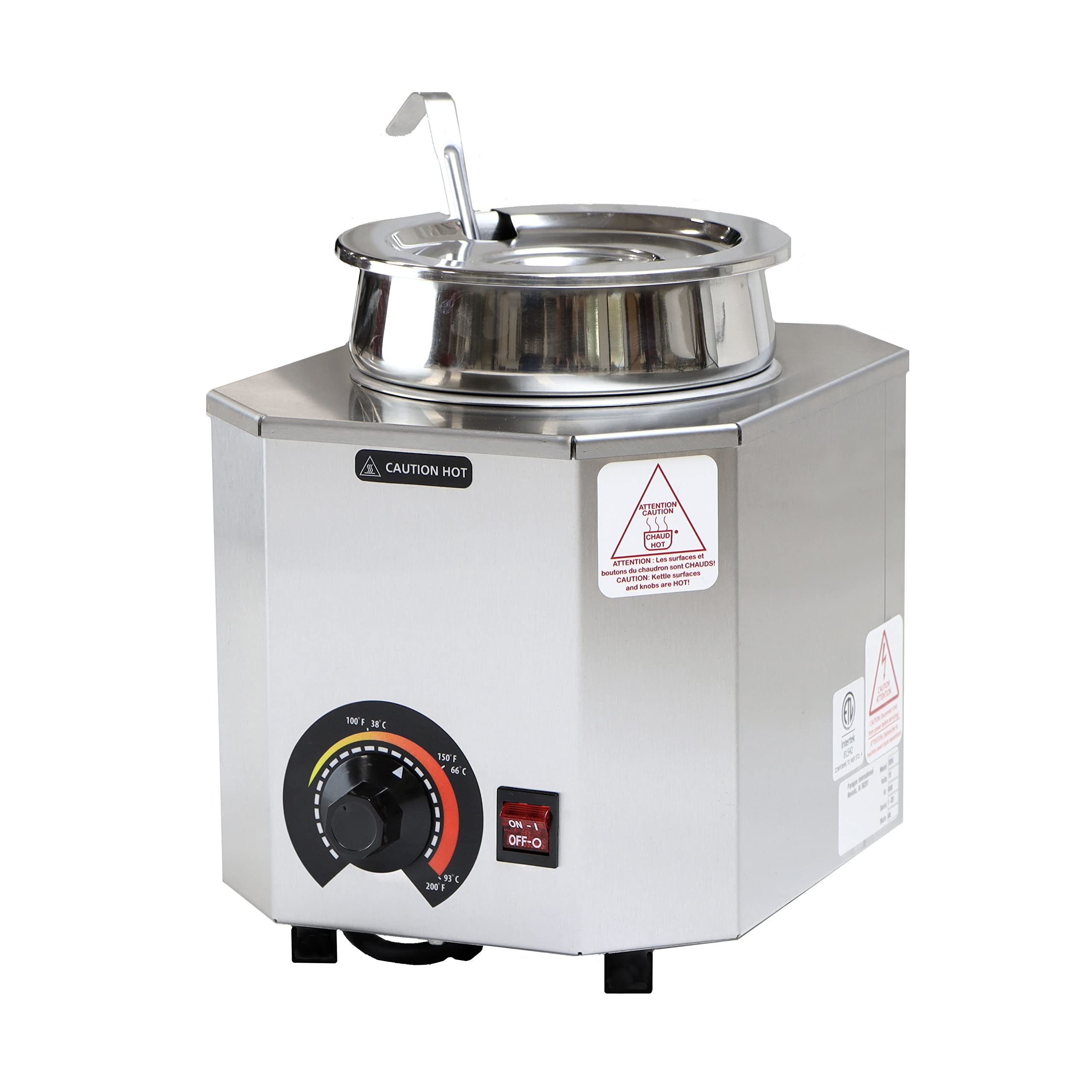 Paragon Pro-Deluxe No.10 Stainless Steel Ladle Unit Can Warmer - Commercial Kitchen Equipment for Restaurants, Catering & Food Service