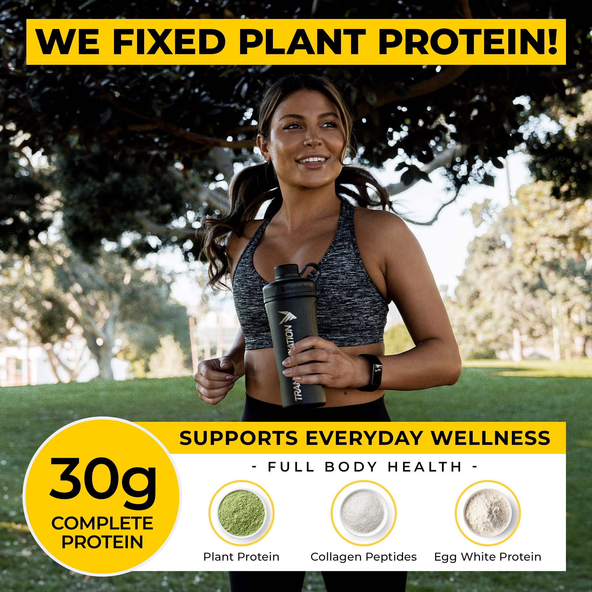 Premium Protein Powder with Egg White, Collagen Peptides & Plant Protein | 15 Billion CFU Probiotics & Digestive Enzymes | Low Carb Chocolate Shake for Weight Loss & Muscle Recovery | Perfect for Post-Workout, Breakfast or Healthy Snacking