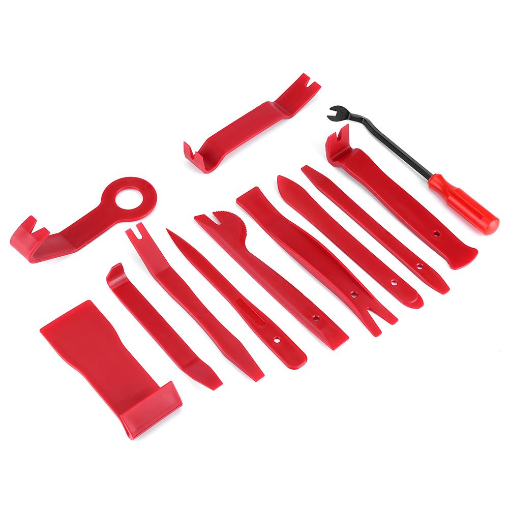 12-Piece Car Audio Installation Kit - Dash Radio & Door Panel Removal Tools for Professional Auto Repair & DIY Refitting | Perfect for Car Stereo Upgrades & Interior Maintenance