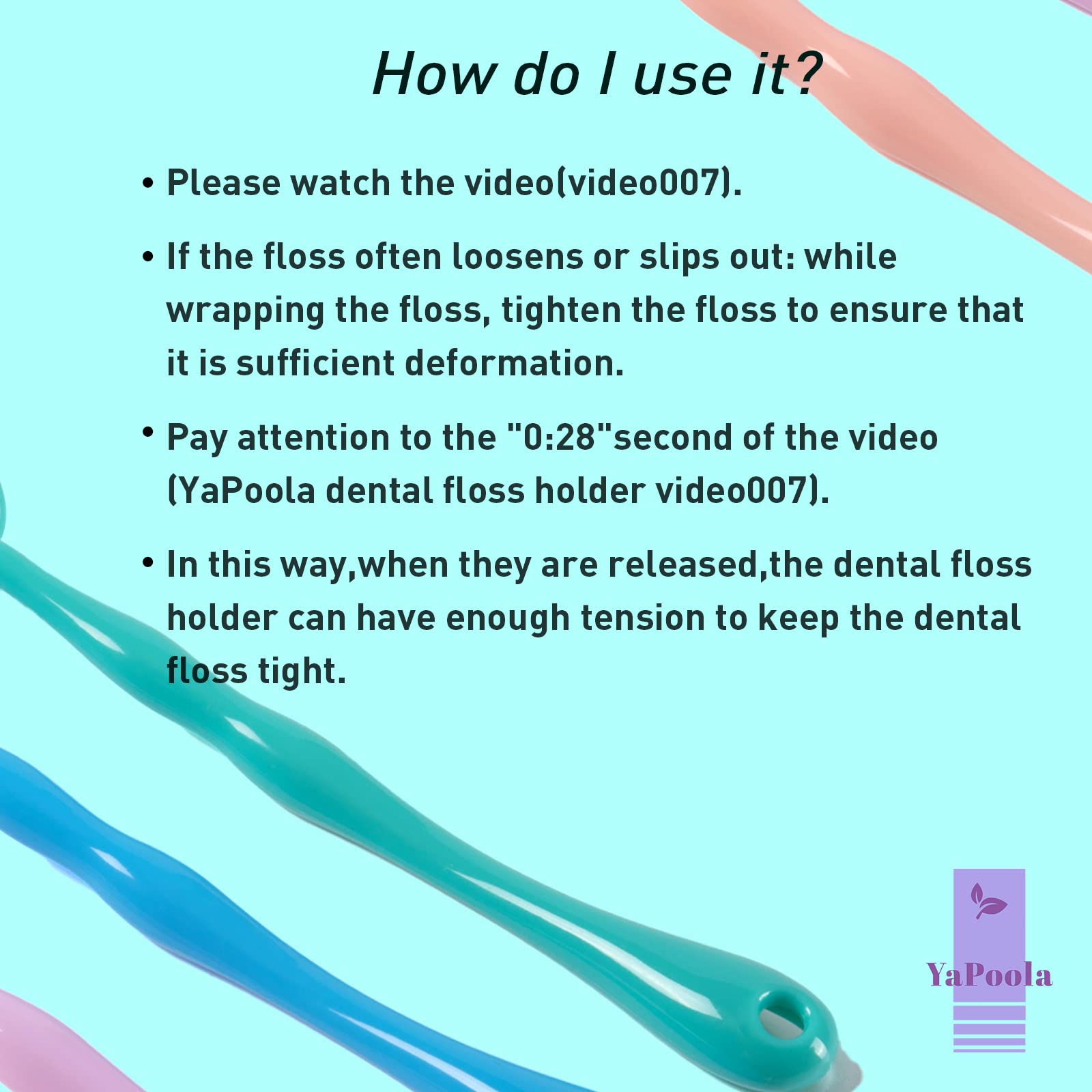 Eco-Friendly Reusable Dental Floss Handle - No Waste Teeth Cleaning Tool for Adults & Kids | Perfect Mother Daughter Gift | Ideal for Travel, Home & Office Oral Care