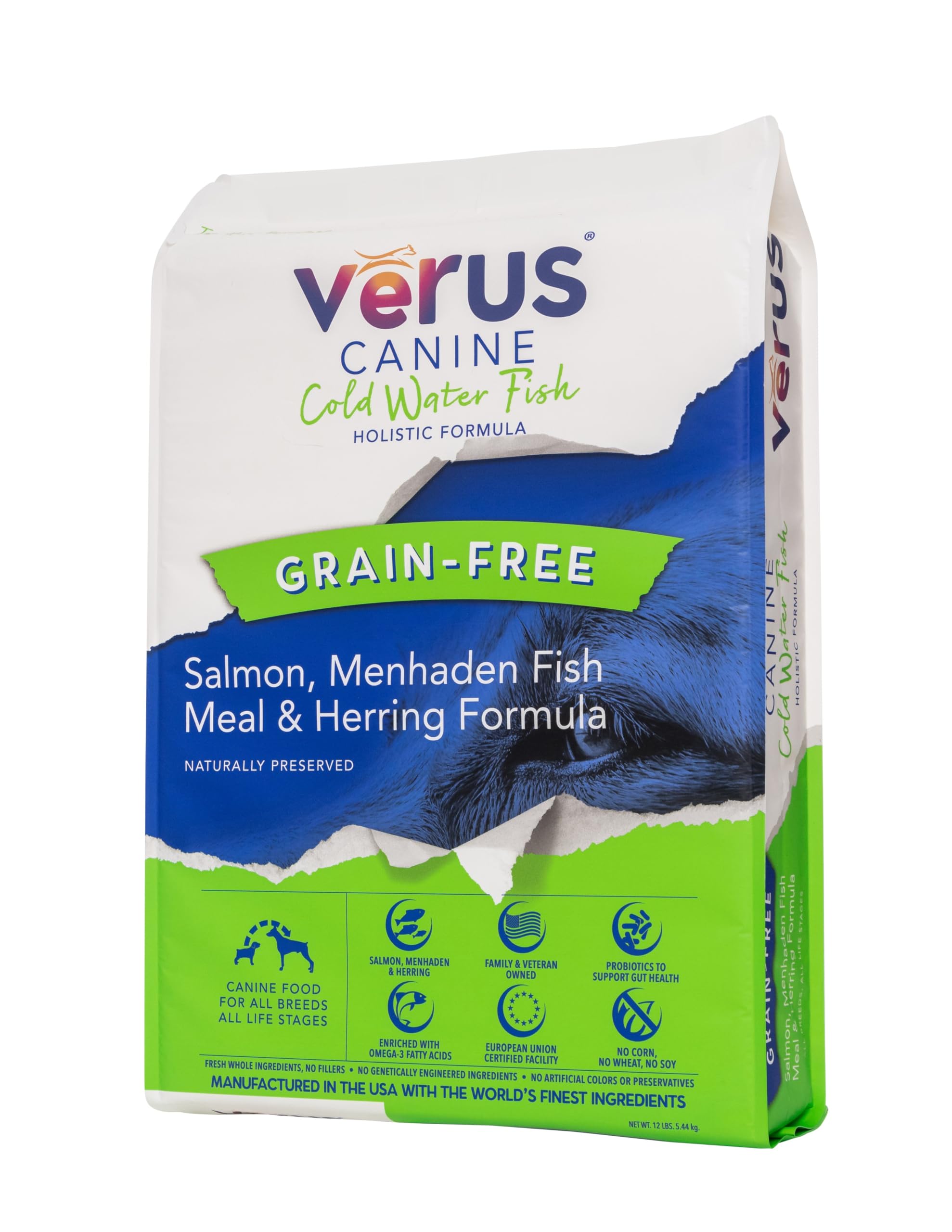 Premium Grain-Free Dry Dog Food with Chicken & Cold Water Fish - 25lb Bag for Large Breeds - High Protein, All-Natural Ingredients for Healthy Skin & Coat - Ideal for Active Dogs & Sensitive Stomachs