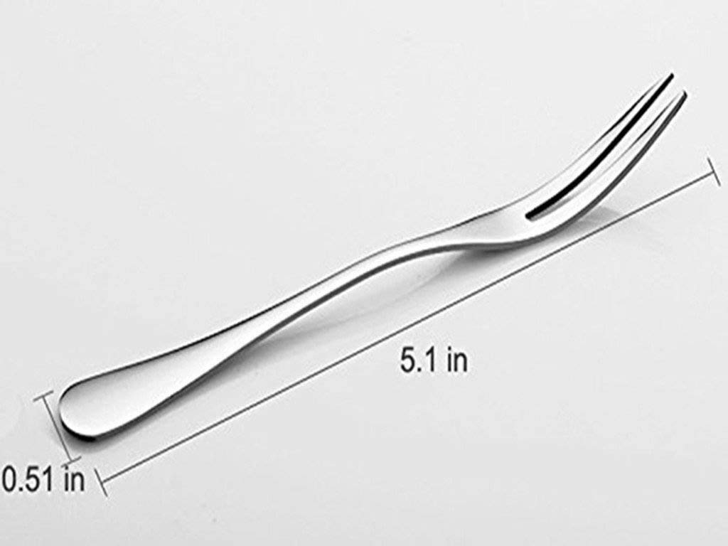 20-Piece Stainless Steel Mini Dessert Forks Set - Silver Elegant Small Forks for Fruits, Salads, Cakes, Appetizers & Party Serving - Perfect for Weddings, Catering & Home Entertaining