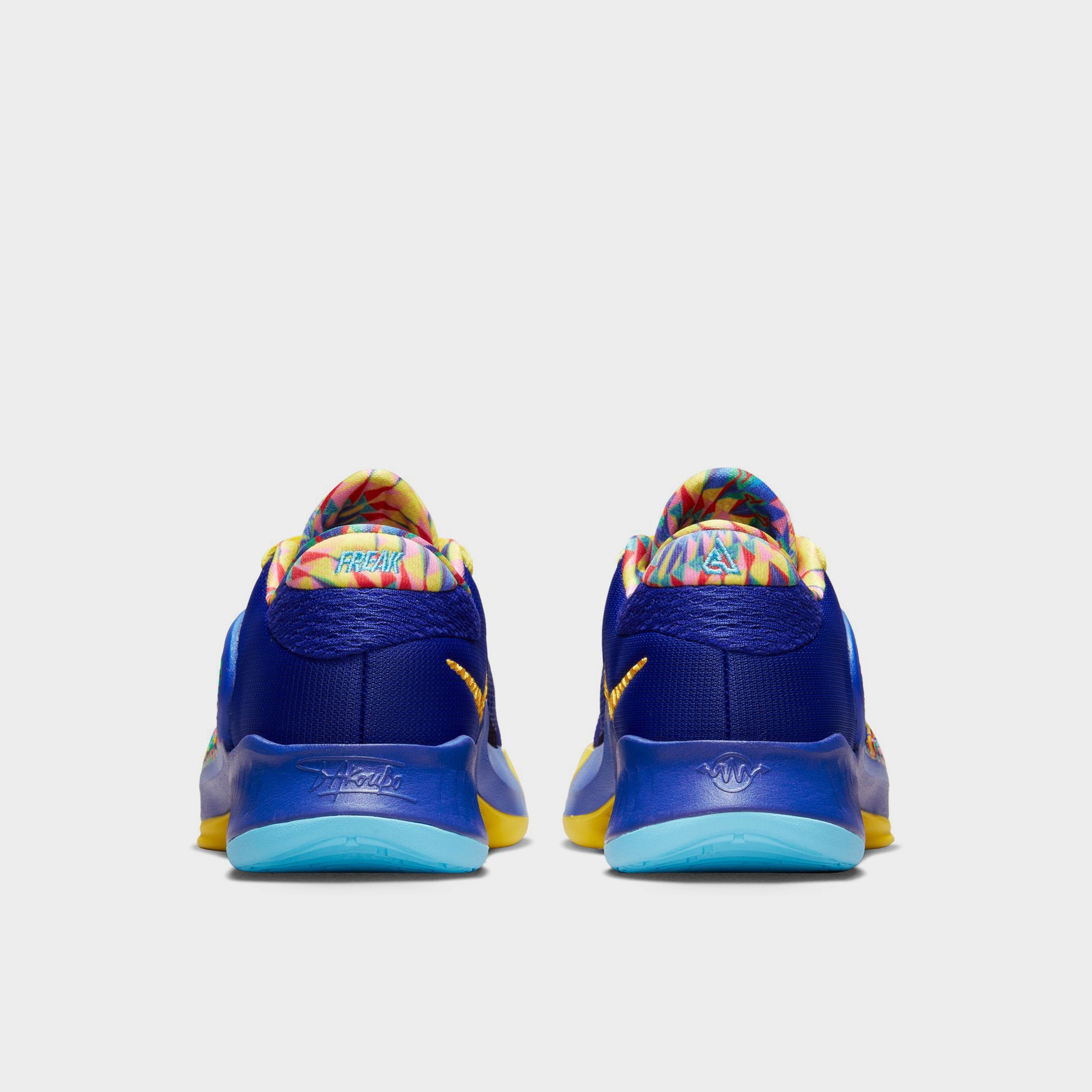 Nike Freak 4 SE GS Basketball Shoes for Kids - Deep Royal Blue/University Gold - Lightweight & Breathable for Court Performance & Casual Wear