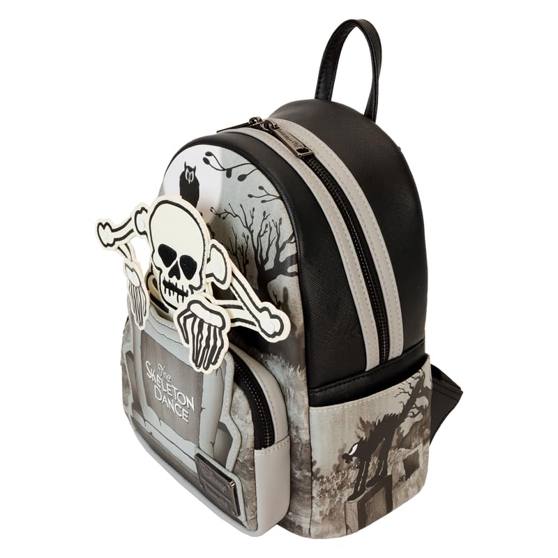 Loungefly Disney Skeleton Dance Women's Crossbody Bag - Gothic Halloween Shoulder Purse for Cosplay, Theme Parks & Daily Use