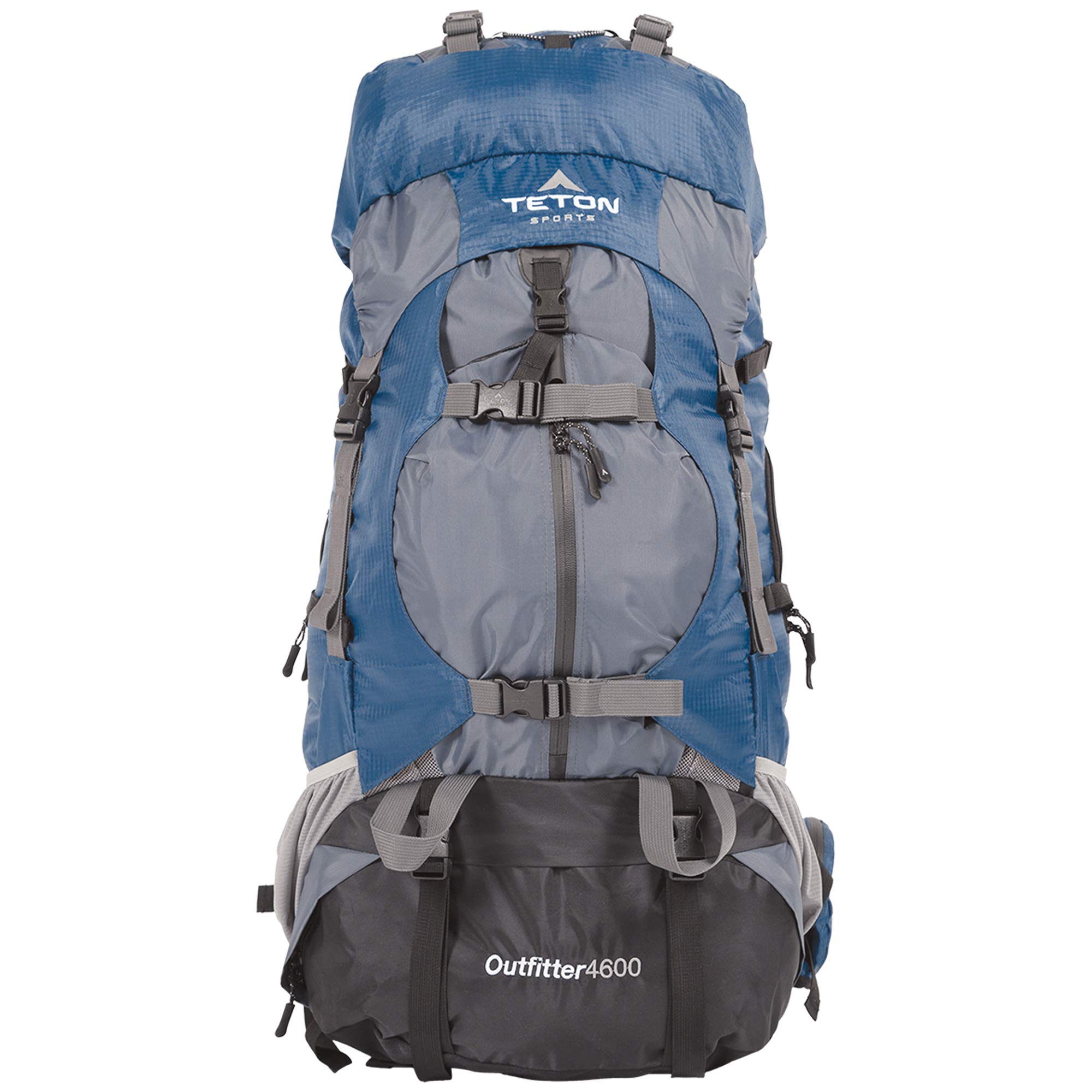 TETON Sports Outfitter 4600 Ultralight Internal Frame Backpack - 75L High-Performance Hiking & Camping Backpack for Outdoor Adventures, Travel & Trekking - Durable & Comfortable Blue Backpack for Men & Women - Perfect for Long-Distance Hiking, Mountain Climbing & Backpacking Trips