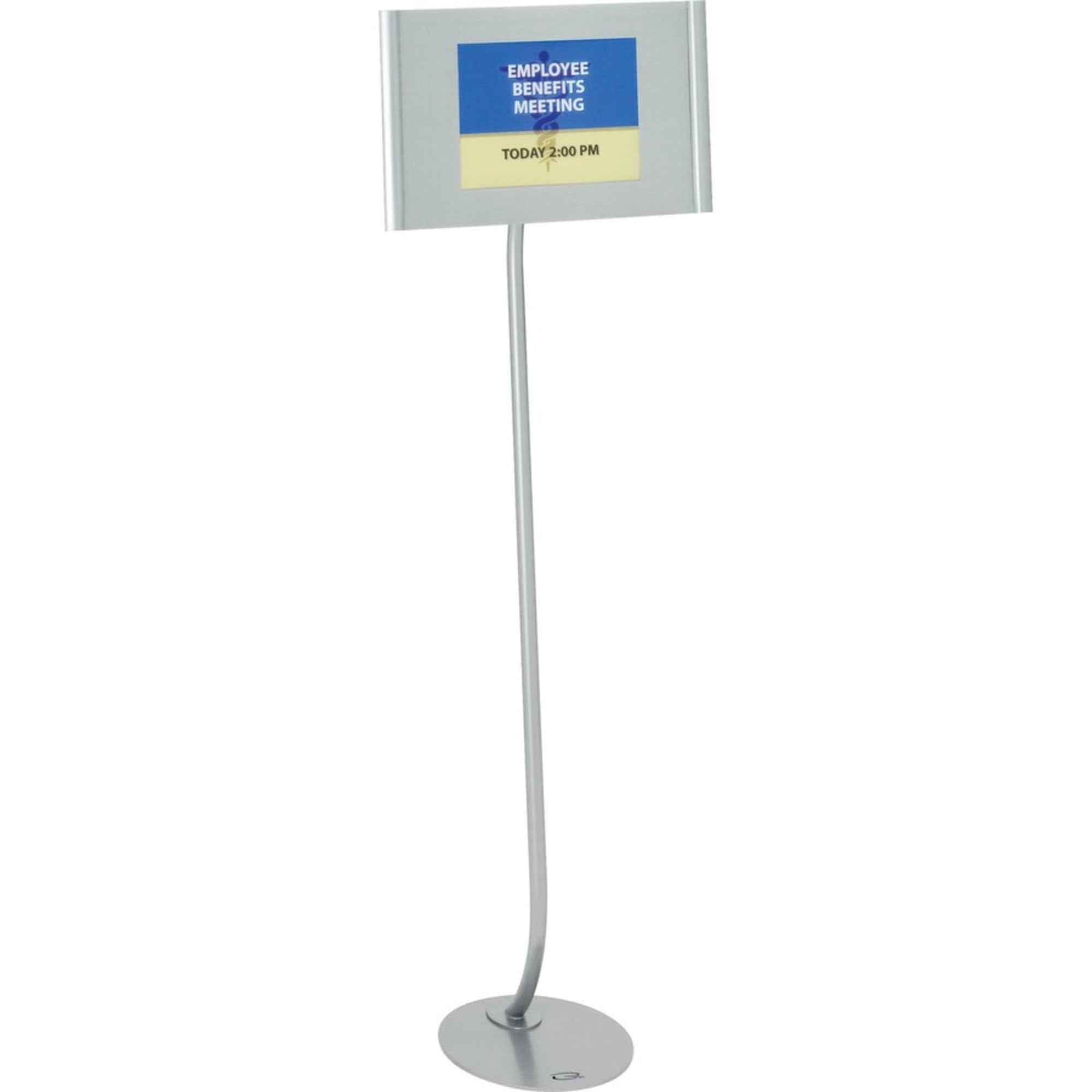 Quartet Designer Sign Stand 11x17 Inches - Silver Aluminum Frame (7922) - Perfect for Retail Displays, Trade Shows & Office Signage
