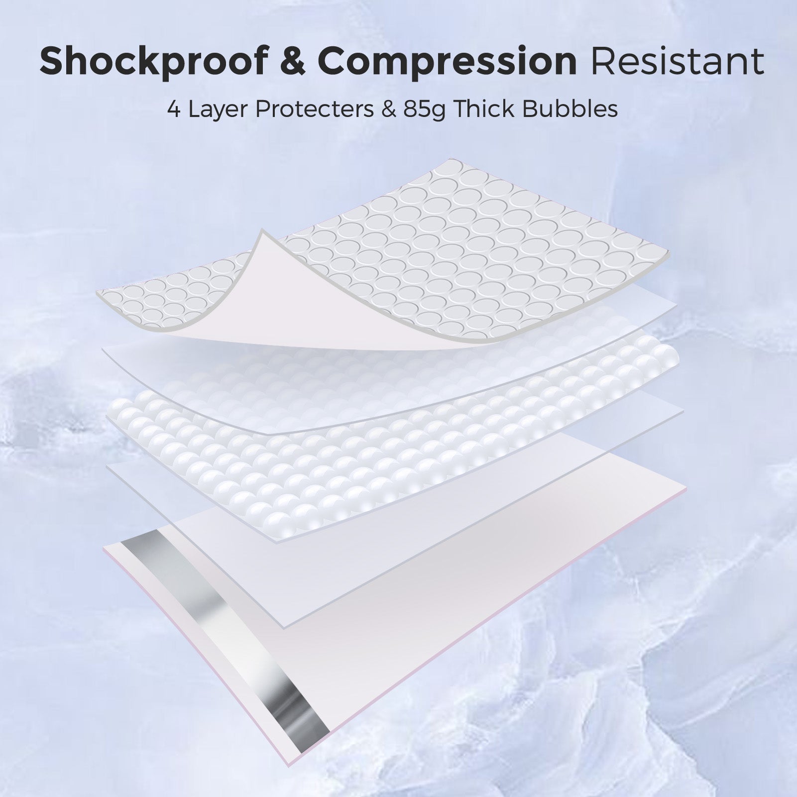 12x15 Inch White Bubble Mailer Padded Envelopes - Self-Sealing Shipping Envelopes for Ecommerce, Small Packages & Mailing | Perfect for Jewelry, Books, Documents & Online Store Shipments