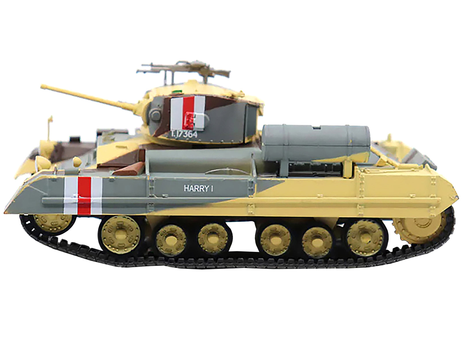 1/43 Scale Valentine MK.II Infantry Tank Diecast Model - British 8th Royal Tank Regiment, Libya 1941 - WWII Military Vehicle Collectible for Display & Diorama Scenes