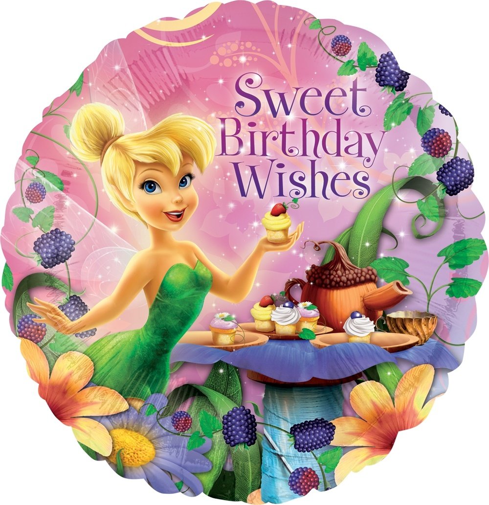 Tinkerbell Birthday Balloon Bouquet - Pink 3rd Birthday Party Decorations for Girls | Fairy Theme Party Supplies, Baby Shower & Sweet 16 Decor