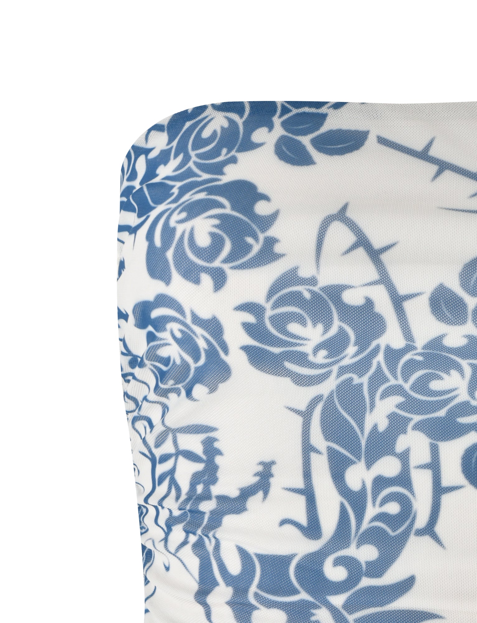 Harriett Tube Top in Blue - Stylish Tattoo Print Design for Women | Perfect for Summer Outfits, Beachwear, and Casual Fashion