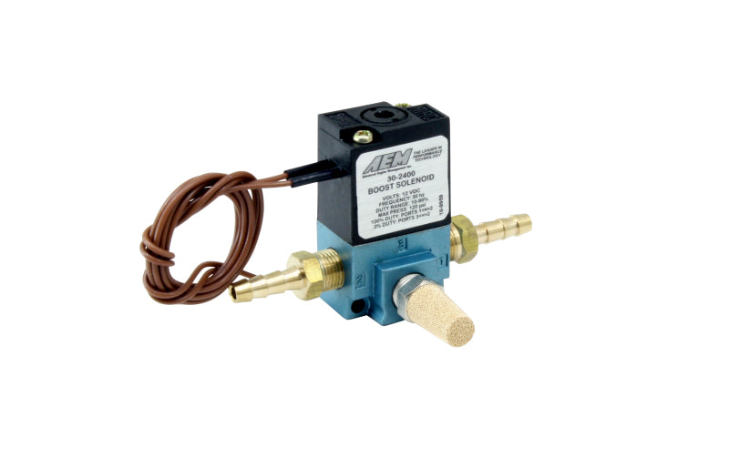 AEM Boost Control Solenoid - High Performance Electronic Boost Controller for Turbocharged Cars - Perfect for Racing, Tuning & Engine Upgrades
