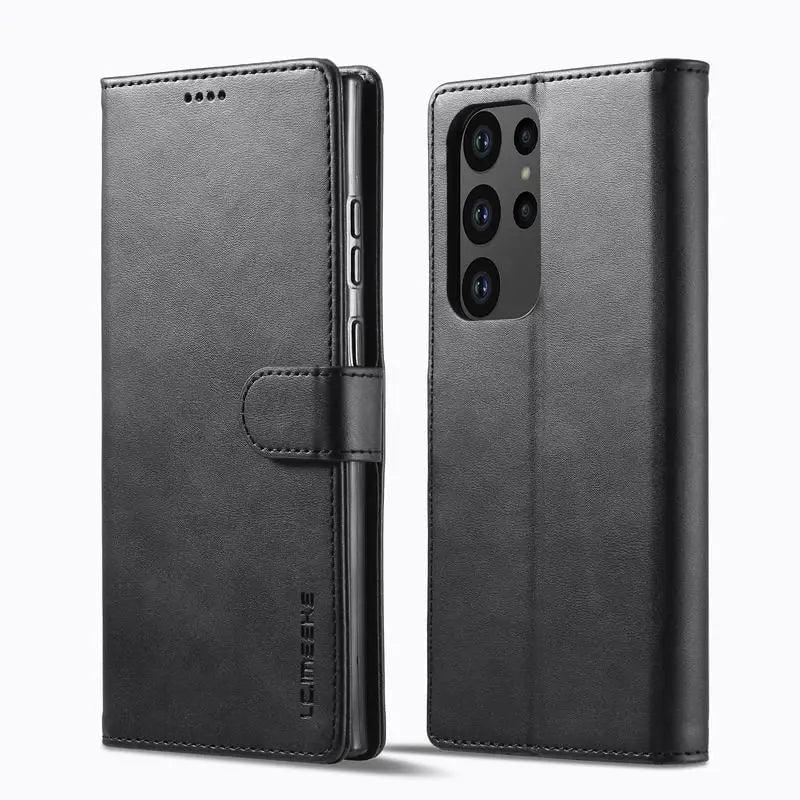Samsung Galaxy S24 Vegan Leather Wallet Case - Slim Protective Cover with Card Slots | Perfect for Everyday Use, Travel & Business Meetings
