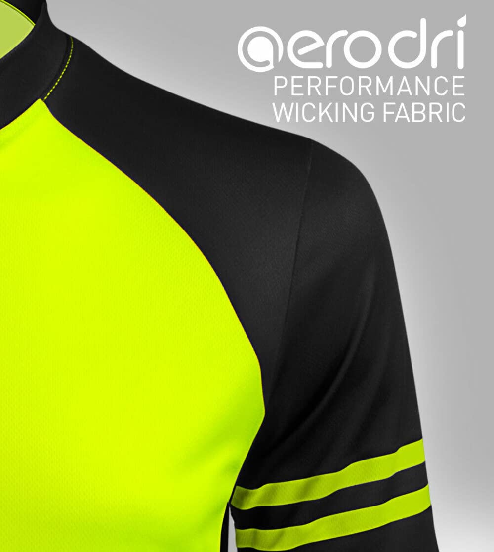Men's Classic Printed Cycling Jersey - Lightweight & Breathable for Sun Protection | USA Made | Perfect for Road Biking, Mountain Cycling & Outdoor Sports