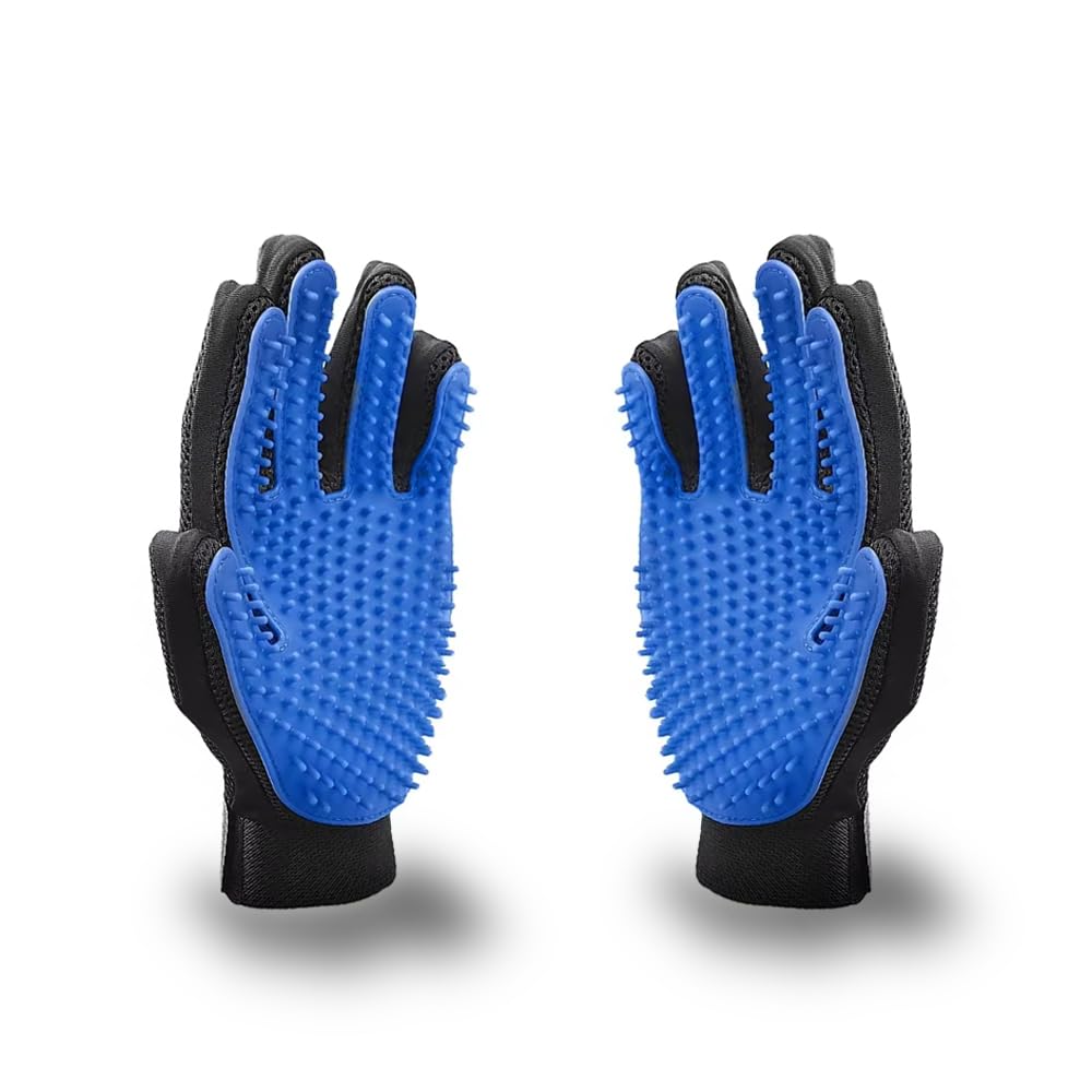 Pet Grooming Glove - Efficient Deshedding Brush for Dogs & Cats, Gentle Massaging Tool for Long & Short Fur, Reusable & Easy to Clean - Perfect for Bath Time, Shedding Season & Daily Grooming at Home