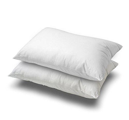 Premium Down and Feather Pillow - Standard Size 20x26 Inches (Pack of 2) - 29oz Hotel Quality Pillow with 100% Cotton Shell - Ideal for Side, Back & Stomach Sleepers - Perfect for Bedroom, Guest Room & Luxury Hotels