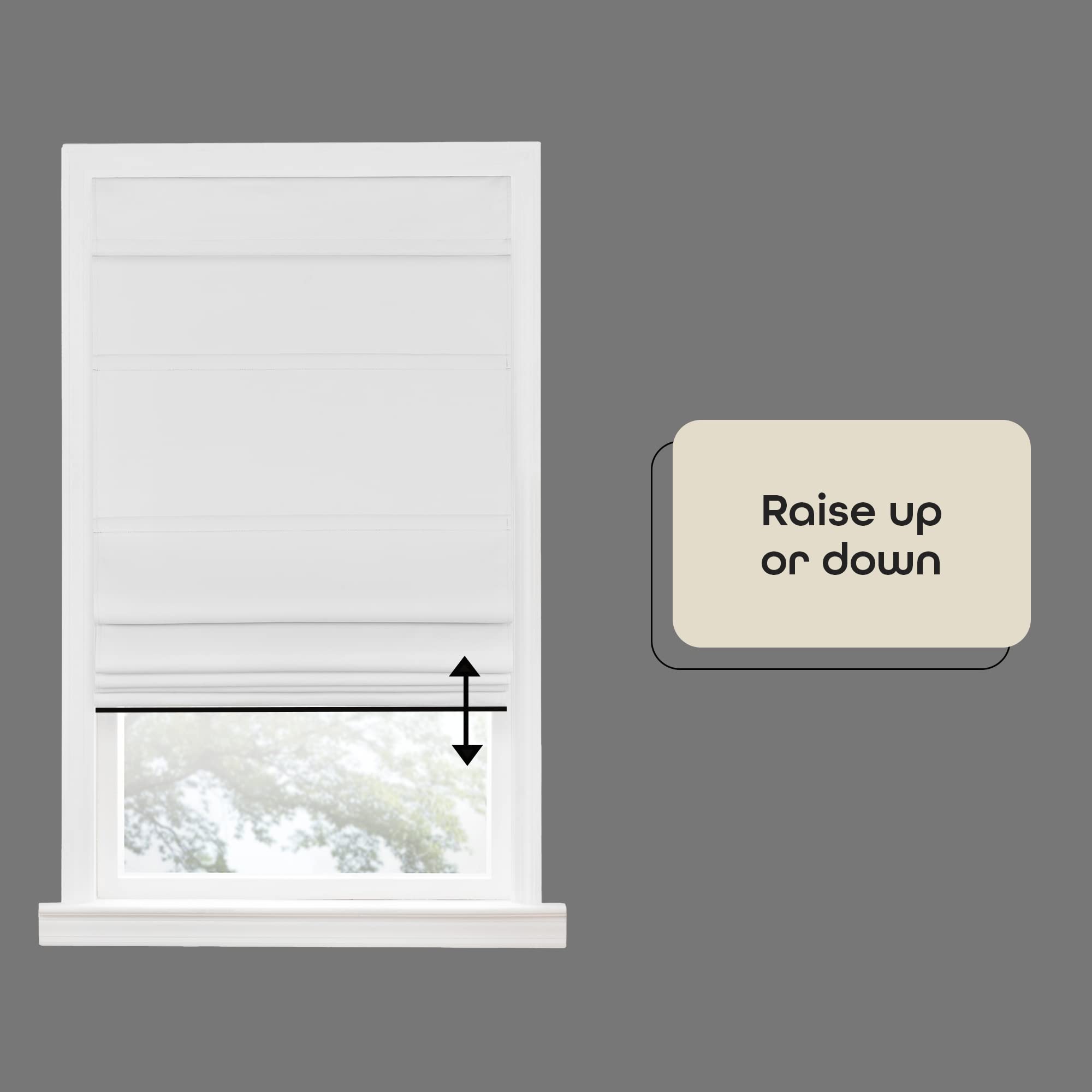 Achim Home Décor Cordless Roman Shades for Windows - 35