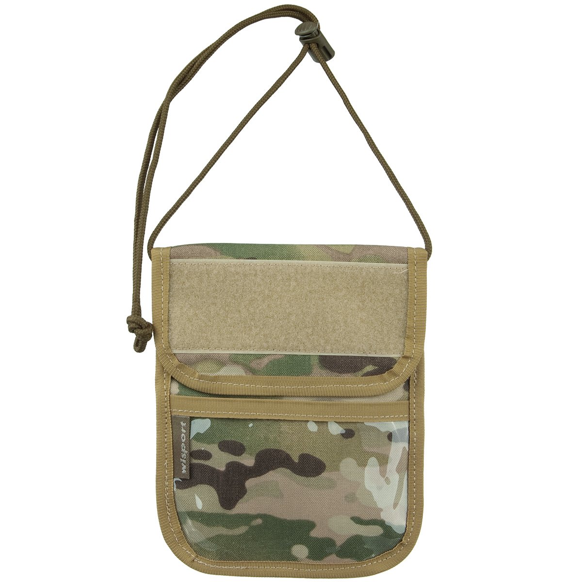 Tactical Patrol Neck ID Wallet with MultiCam Camouflage - Perfect for Military, Outdoor Adventures & Emergency Preparedness