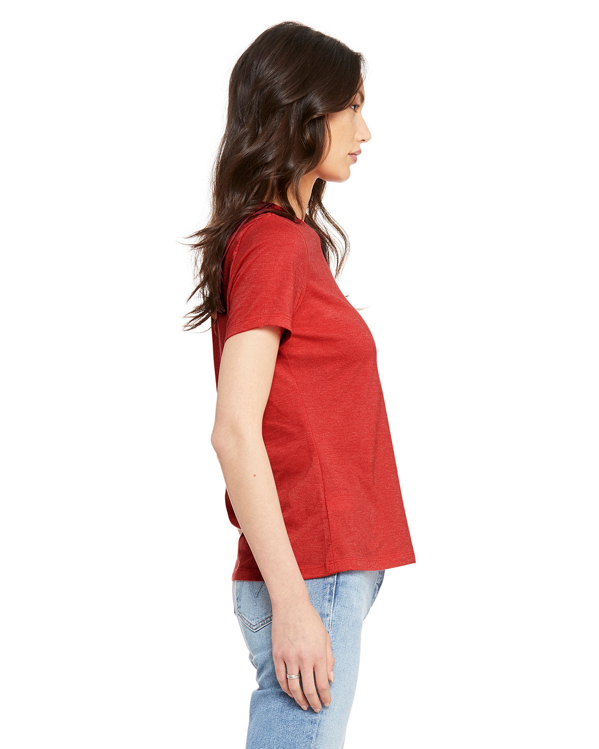 Bella + Canvas 6400CVC Women's Relaxed Fit Heather Short Sleeve T-Shirt - Soft Cotton Blend Tee for Casual Wear, Gym, and Everyday Outfits