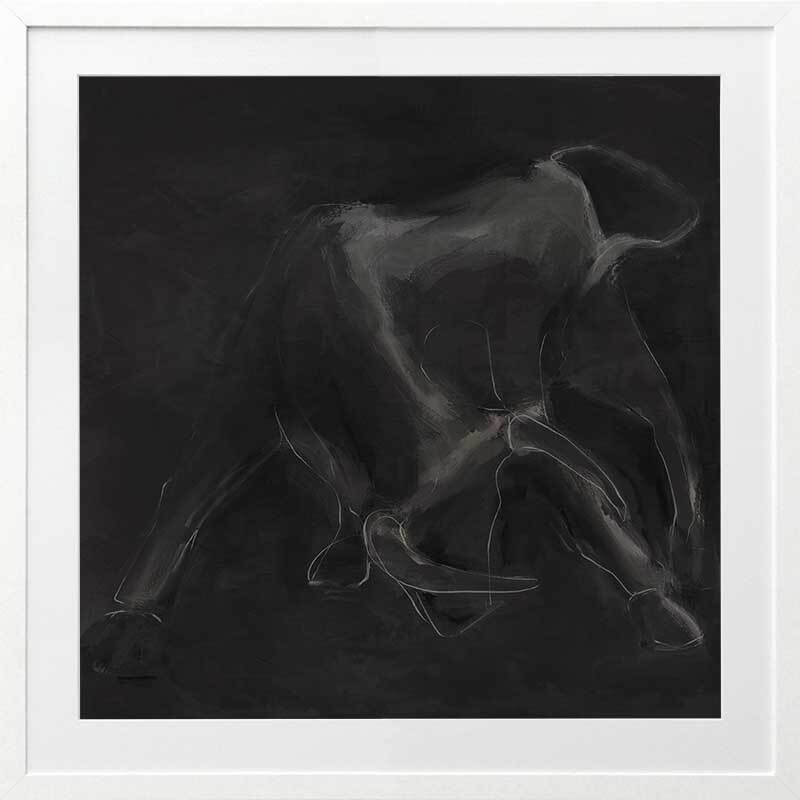 Contours Charge Framed Art Print - Modern Abstract Wall Decor for Living Room, Bedroom & Office - Ready to Hang Canvas Painting for Home & Office Decor