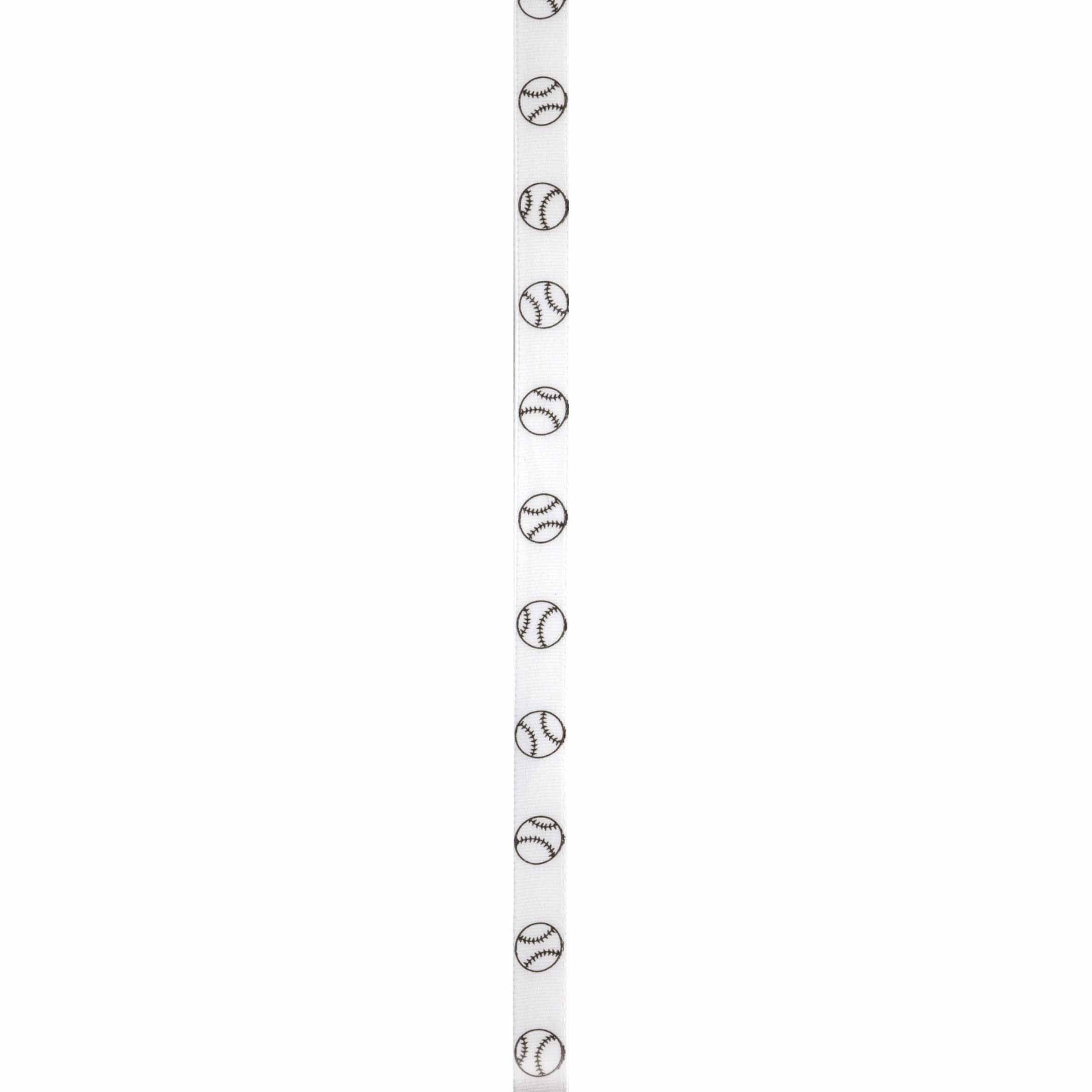 Offray Baseball Sporticon Ribbon - Premium Sports Decoration for Baseball Games, Team Events & Fan Gifts
