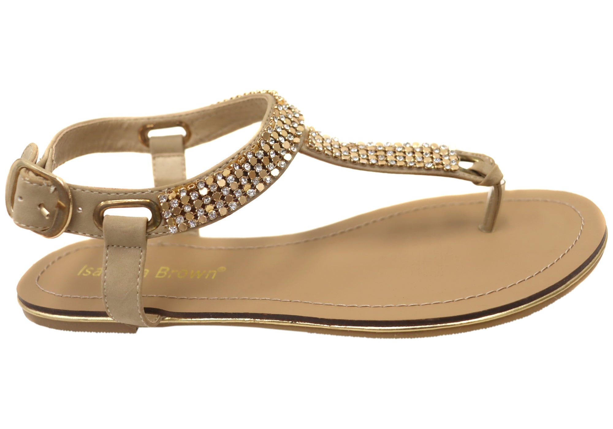 Isabella Brown Diane Women's Comfortable Sandals - Breathable Summer Walking Shoes for Beach, Travel & Casual Outfits