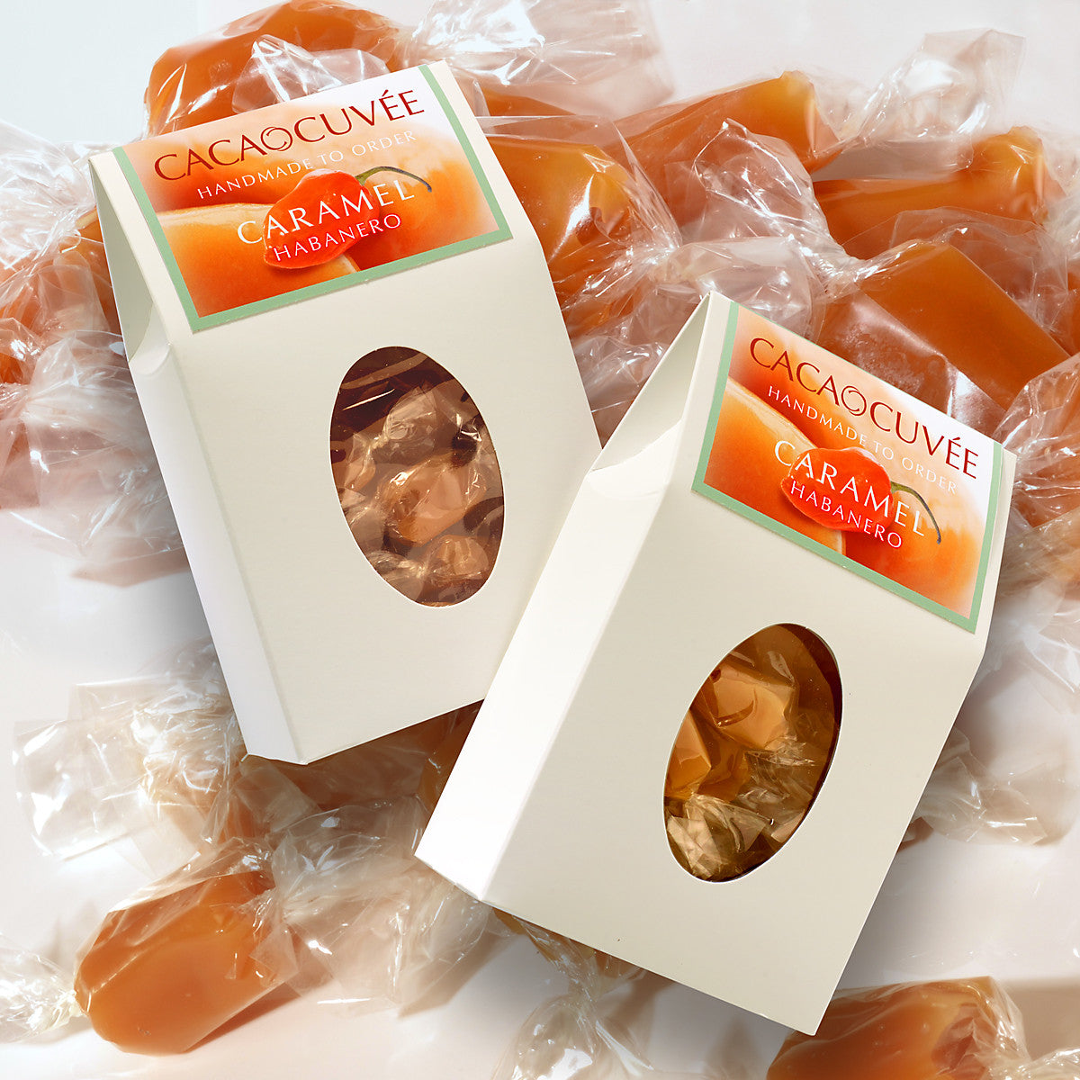 Spicy Habanero Caramel Candy - 2 Pack (8oz Each) - Perfect for Gifts, Parties & Unique Snacking