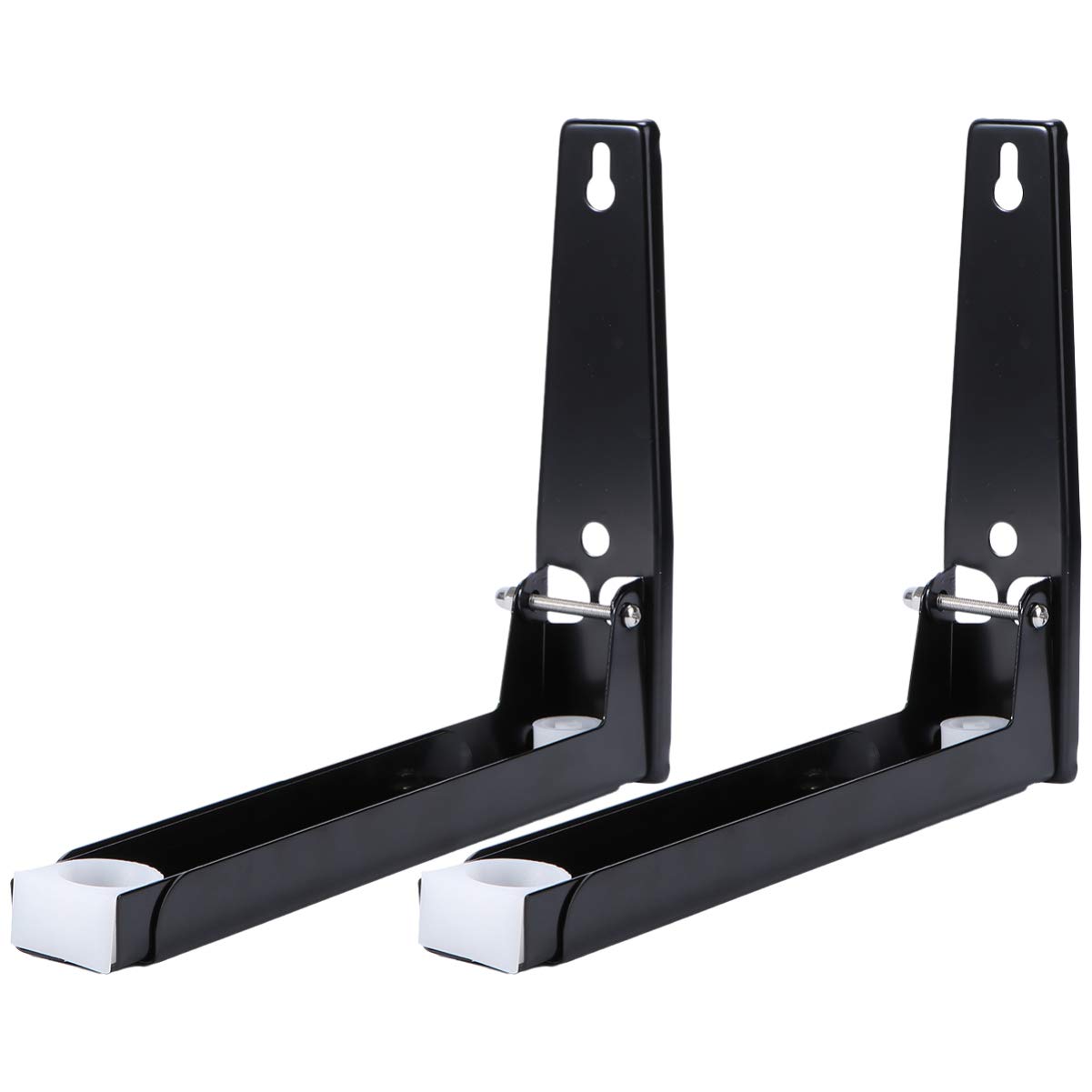 Stainless Steel Microwave Wall Mount Bracket - Foldable & Retractable Microwave Oven Stand Holder for Kitchen | Space-Saving Kitchen Organizer for Small Apartments & RVs