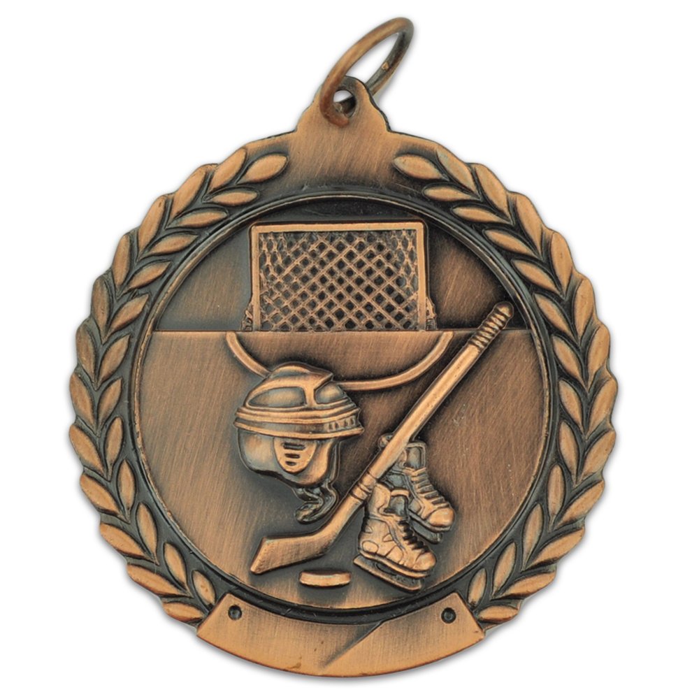 Custom Hockey Award Medals - Single & Bulk Orders for Tournaments, Championships & Team Recognition | Durable & Personalized Sports Trophies