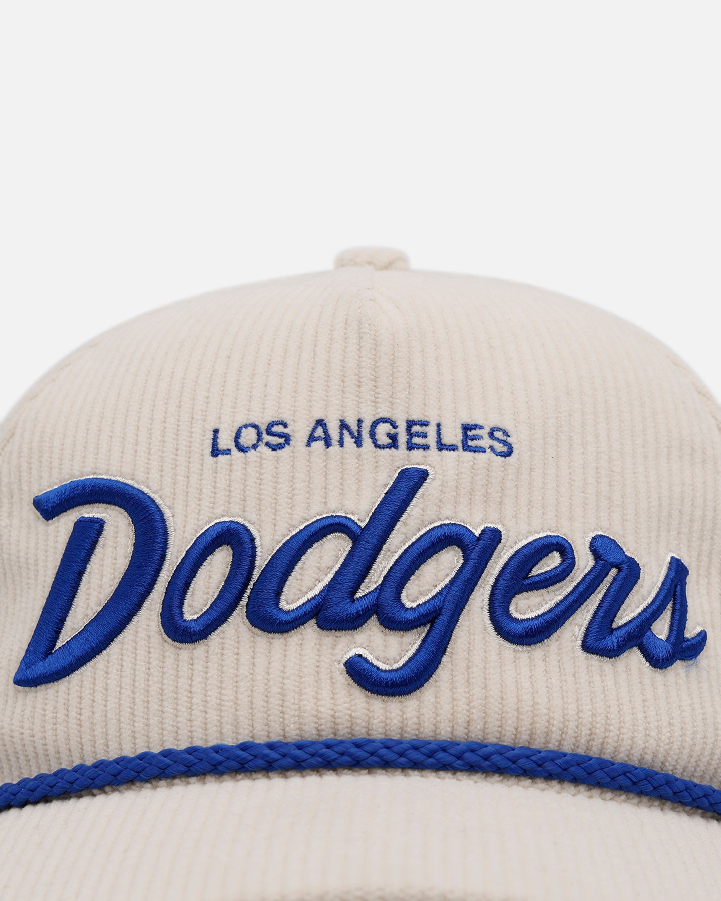 47 Brand Los Angeles Dodgers 'Natural Script' Premium Hitch Corduroy Snapback Hat - Adjustable Baseball Cap for Men & Women - Perfect for Sports Games, Casual Wear & Fan Collections