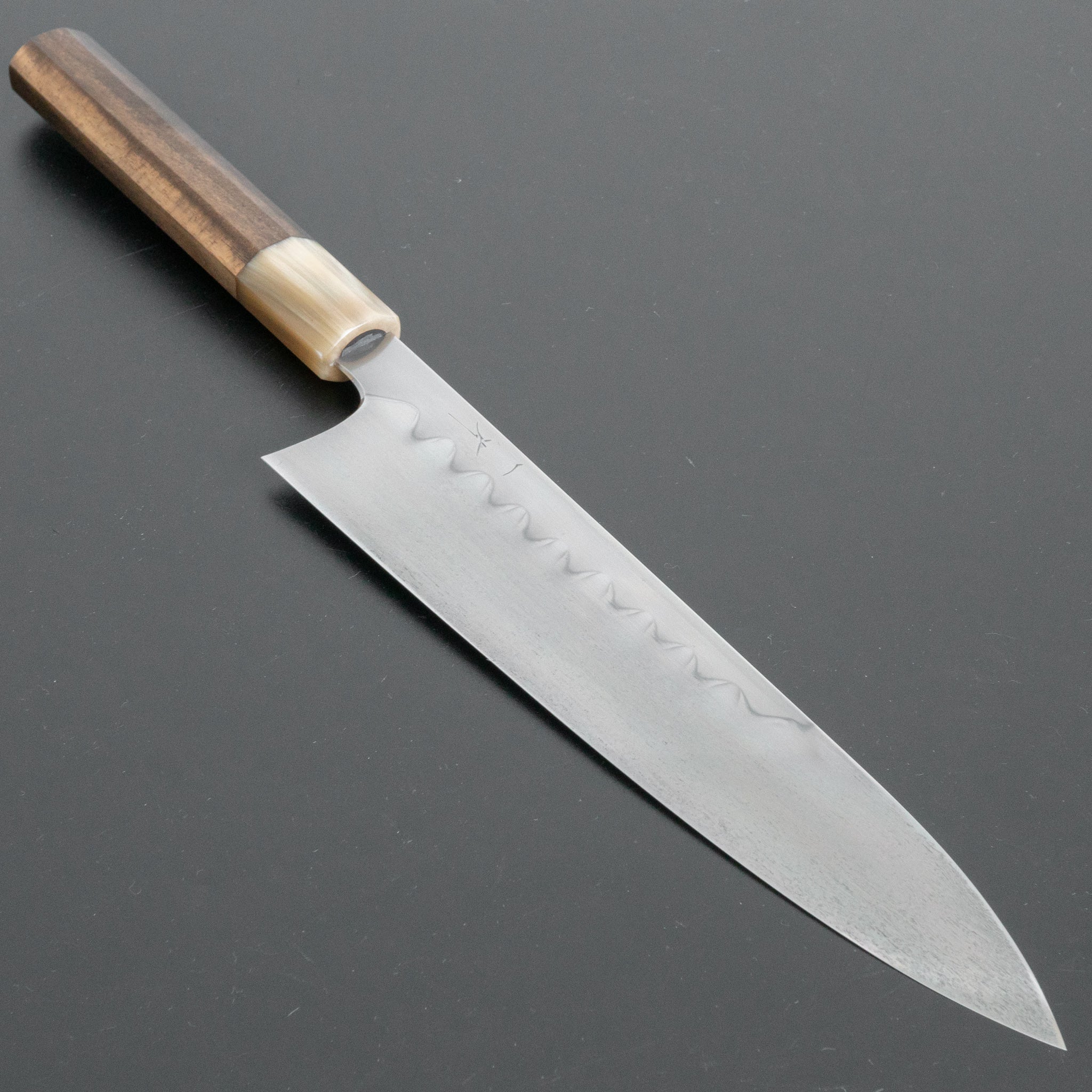 Hitohira Togashi Yohei White #1 Mizu Honyaki Gyuto 240mm Japanese Chef Knife with Kurokaki Persimmon Handle (#039) & Saya - Perfect for Professional Chefs & Home Cooking Enthusiasts